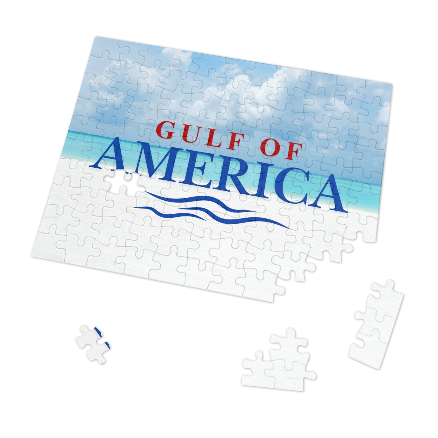 Gulf of America Jigsaw Puzzle with Tin