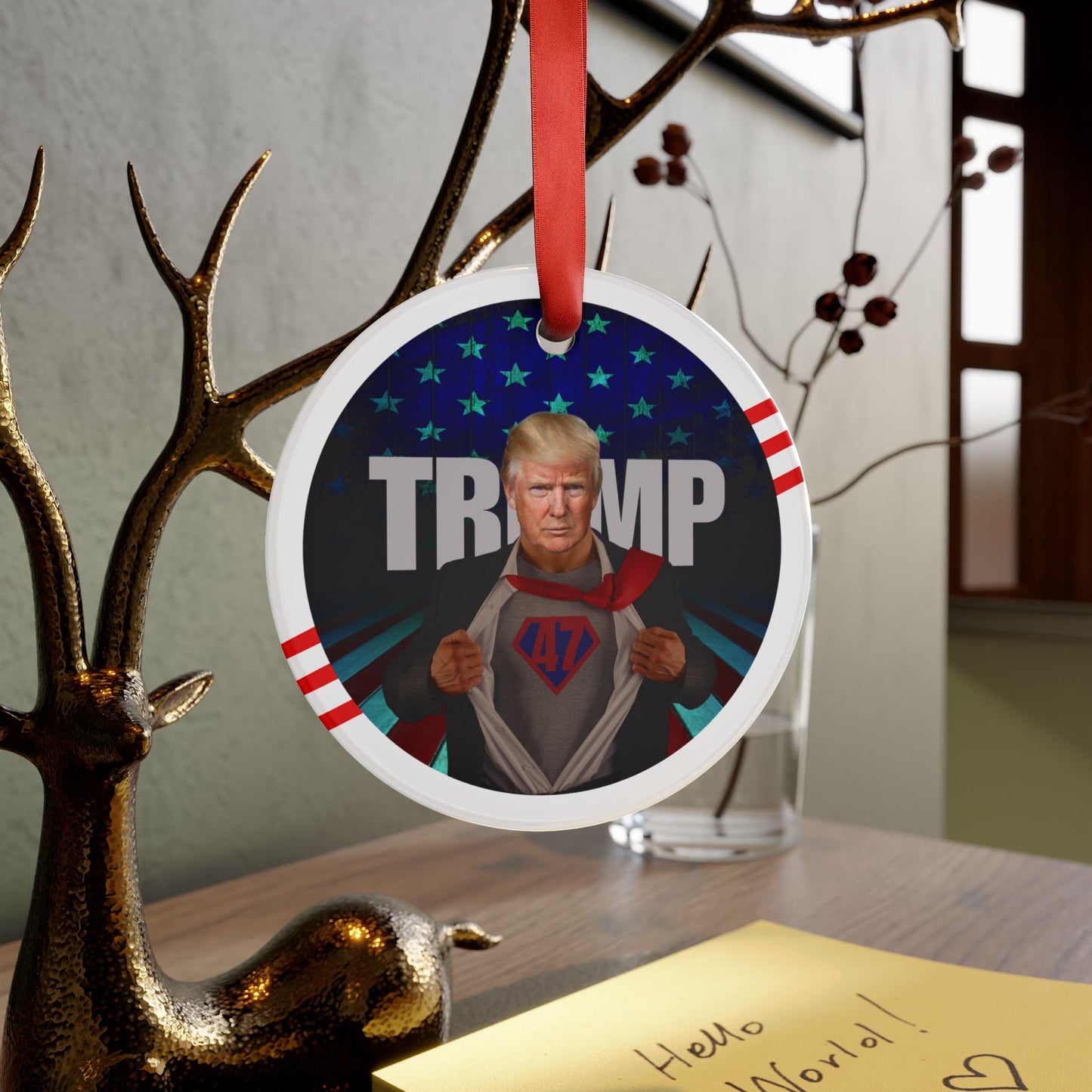 Trump is Back 47 Acrylic Ornament with Ribbon