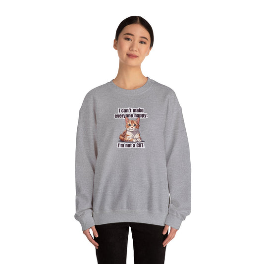 Not a Cat Unisex Heavy Blend™ Crewneck Sweatshirt - Sweatshirt - Epileptic Al’s Shop