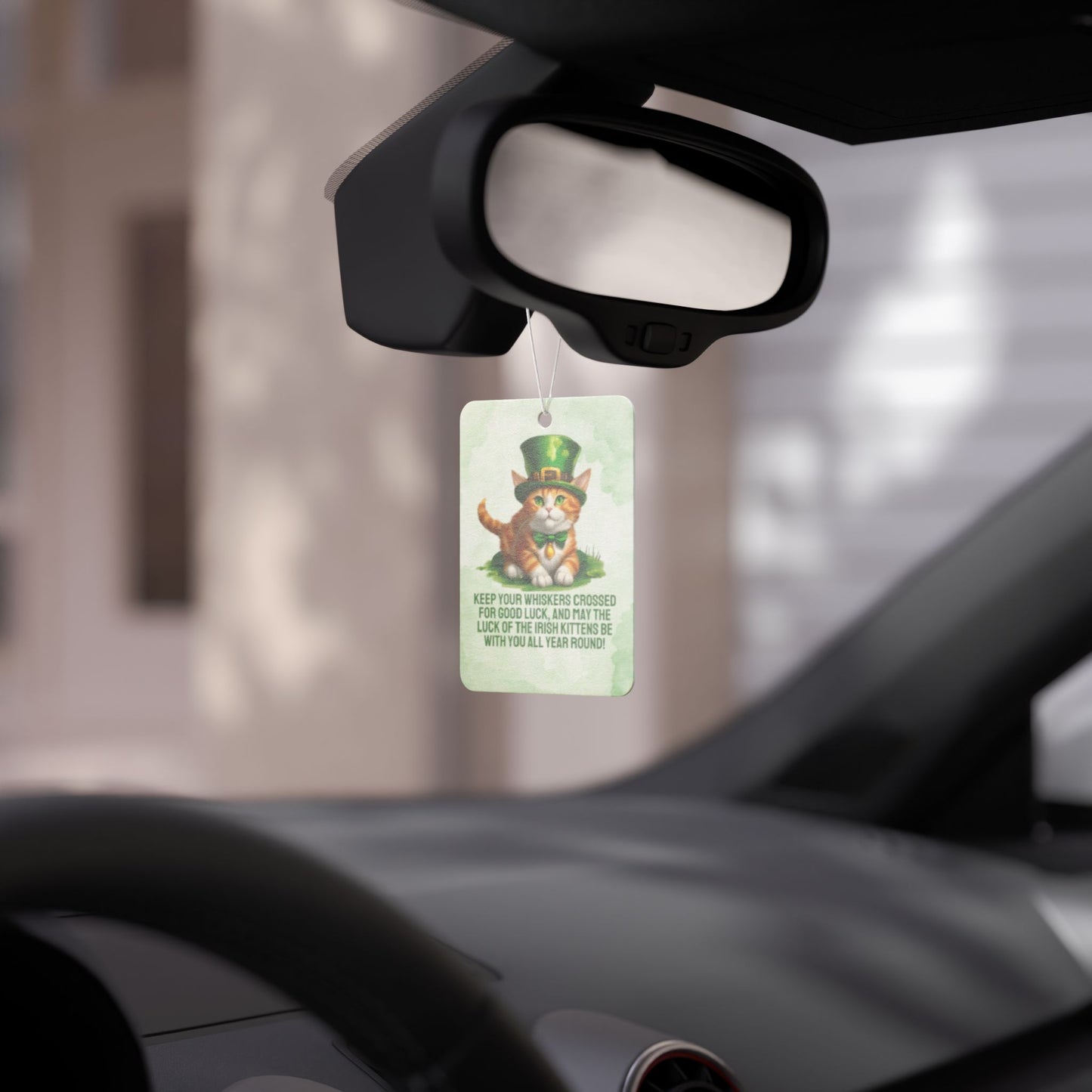 Irish Kitten Wish Car Air Freshener