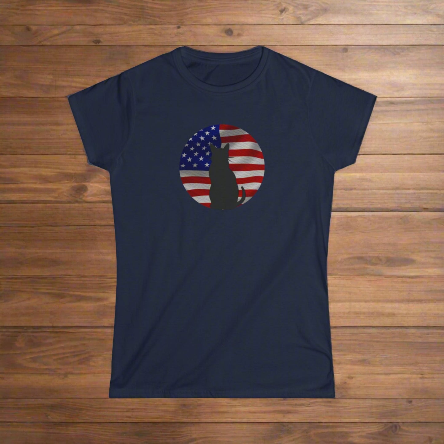 Patriotic Women's Softstyle Tee - T - Shirt - Epileptic Al’s Shop