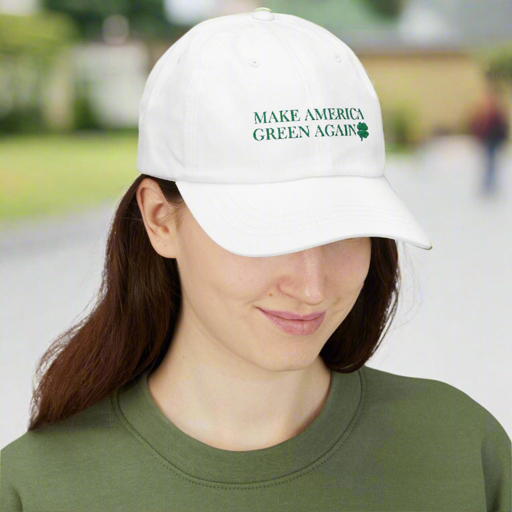 Make America Green Again Classic Dad Cap - Eco-Friendly Style for St. Patrick's Day