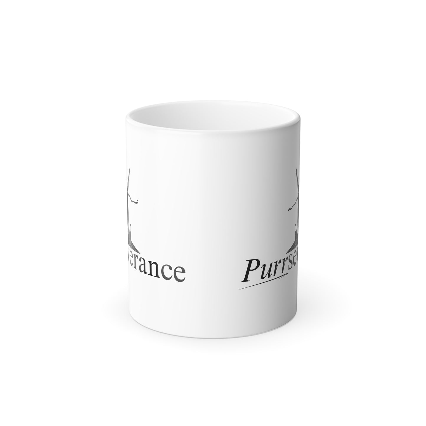 Purrseverance Color Morphing Mug, 11oz