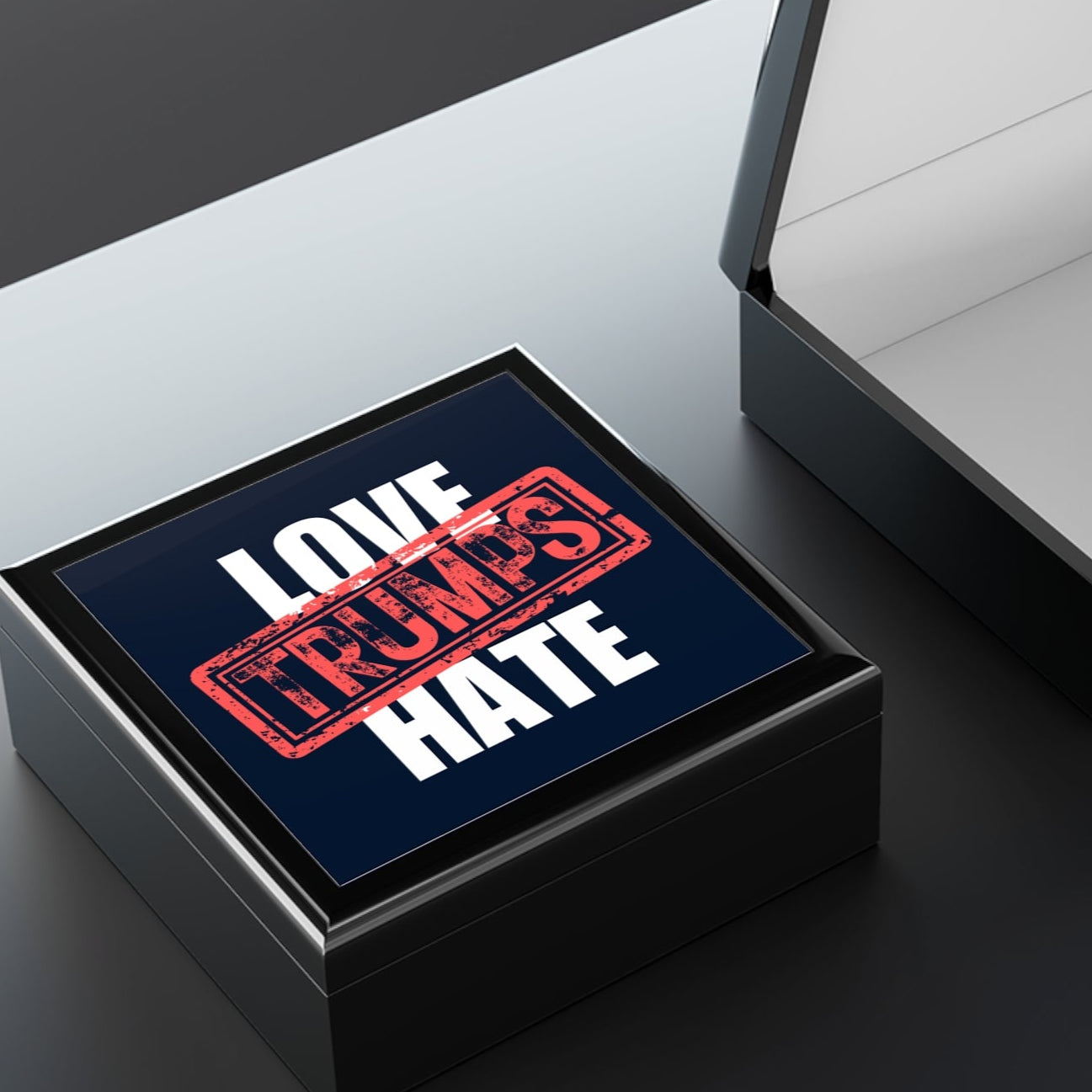 Love Trumps Hate Jewelry Box