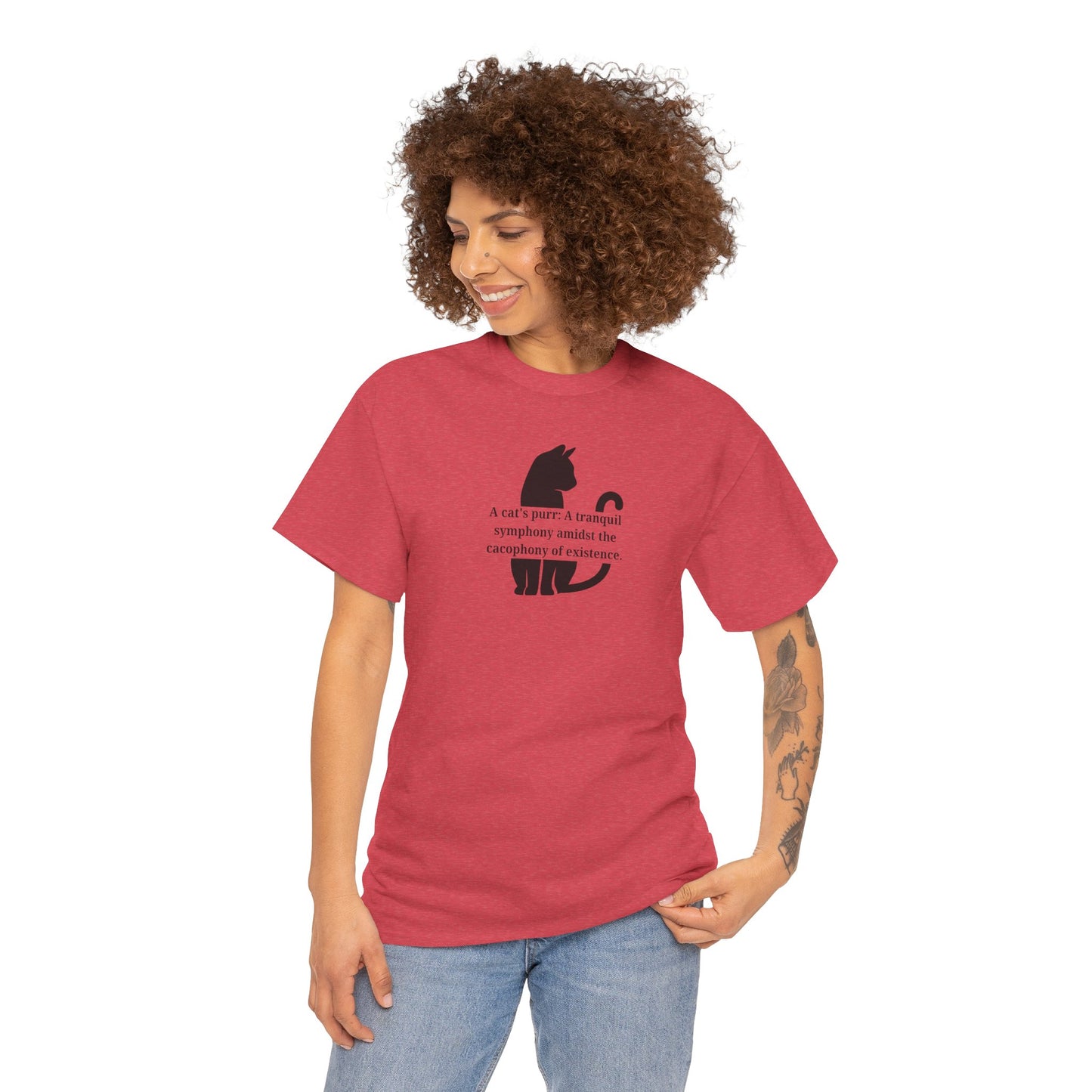 Purr Prose: Cacophony of Life Unisex Heavy Cotton Tee