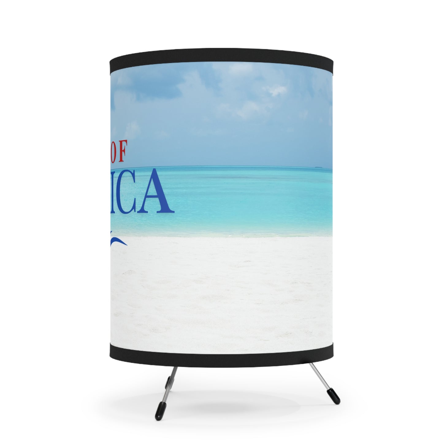 Gulf of America Tripod Lamp - Coastal Vibes Table Light