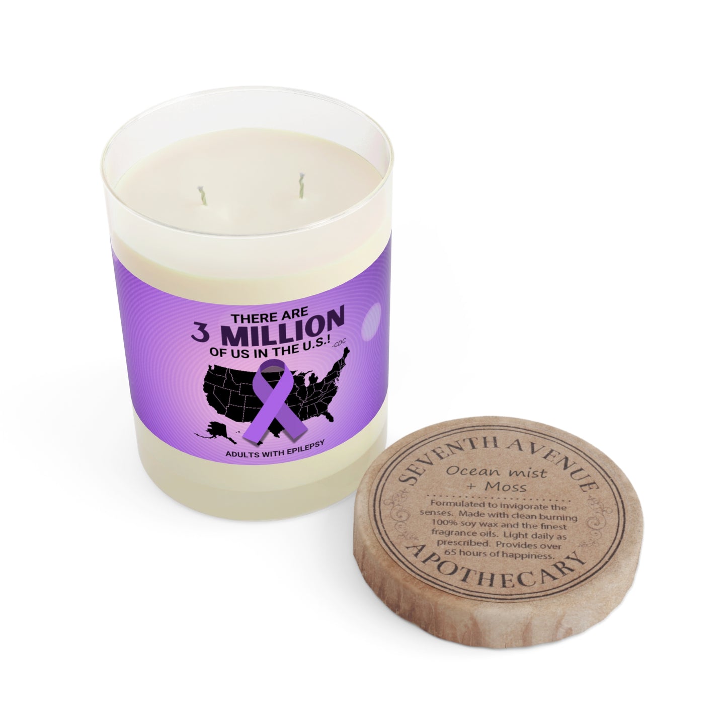 3 Million of Us Scented Candle - Full Glass, 11oz