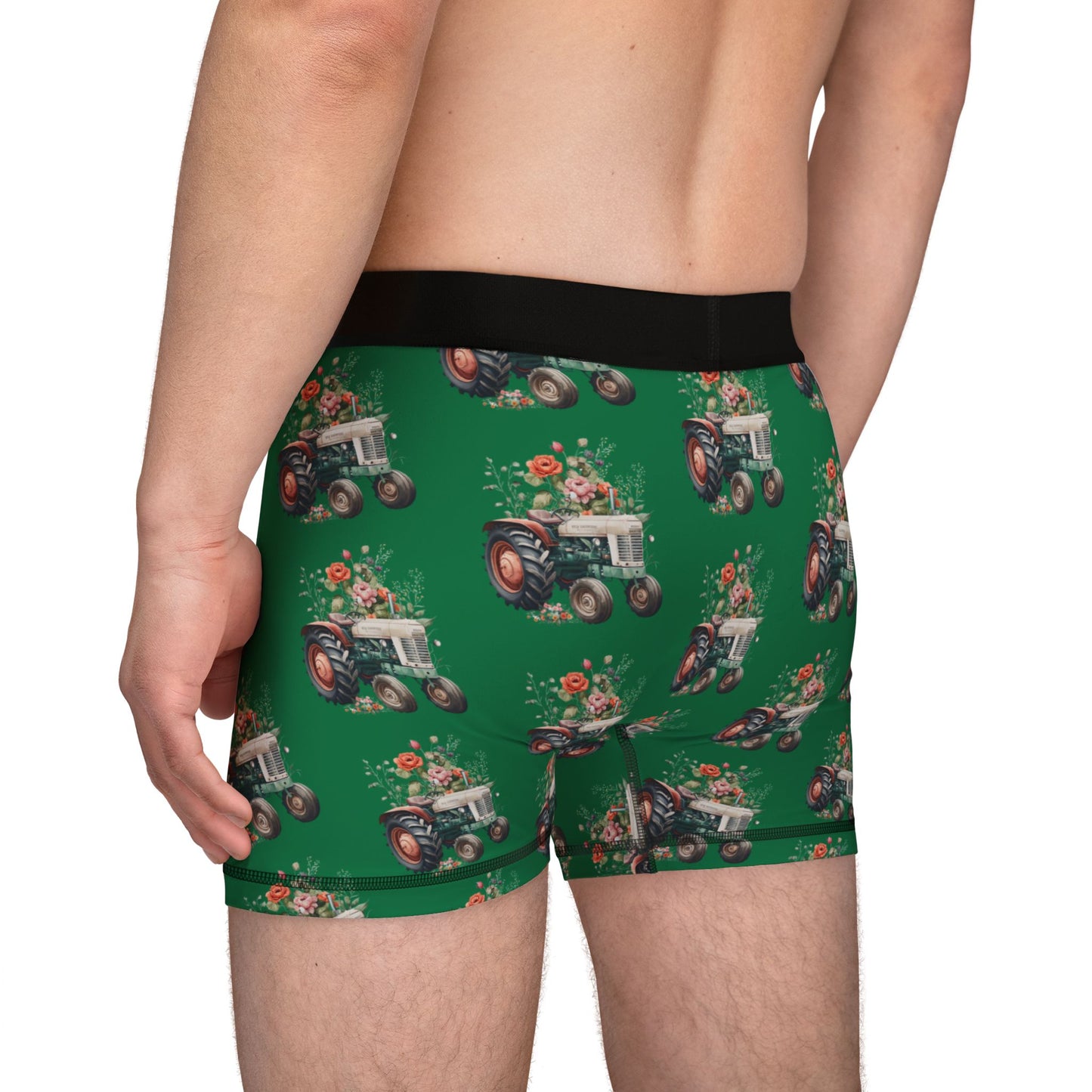 Green Tractor Men's Boxers