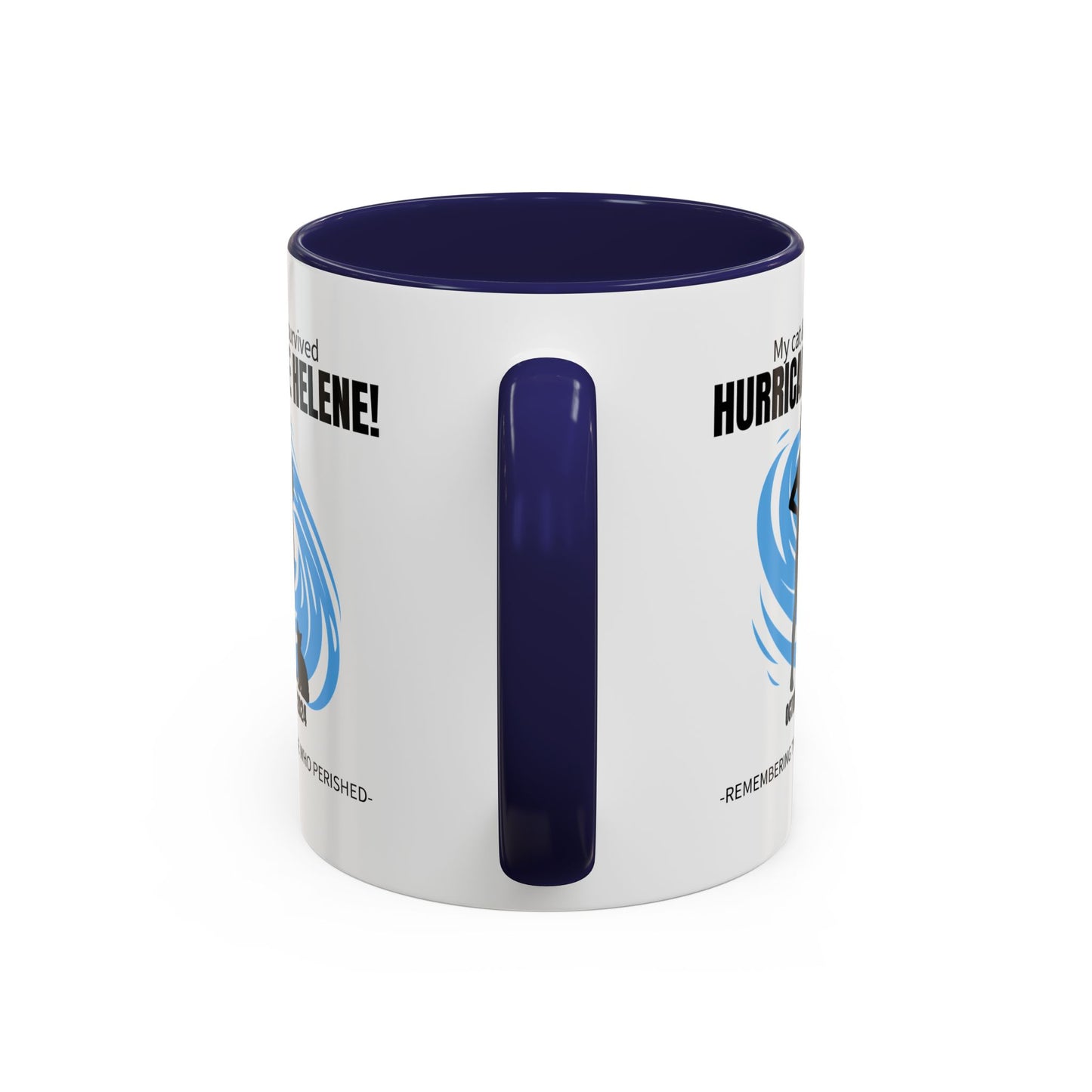 Hurricane Helene Survivor Accent Coffee Mug (11, 15oz)