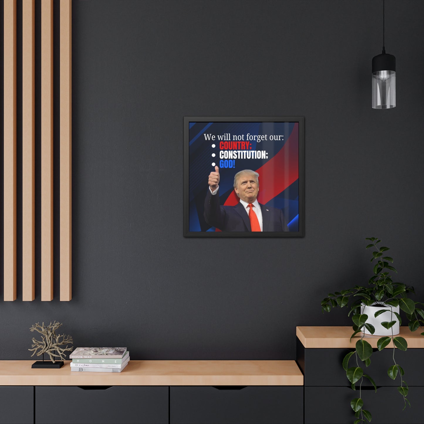 Trump Country Constitution God Framed Posters