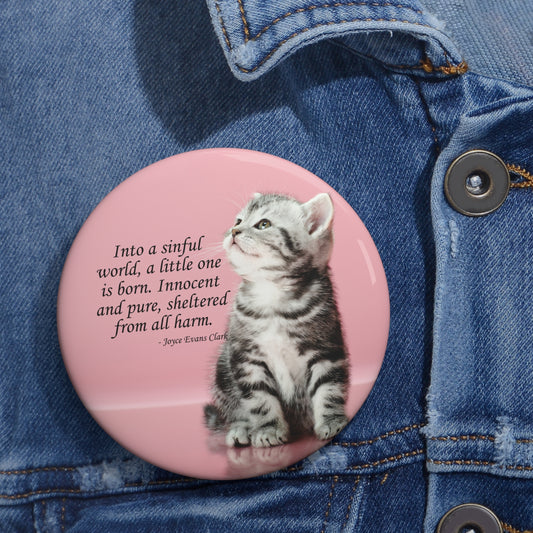 A Little One is Born Pin Buttons