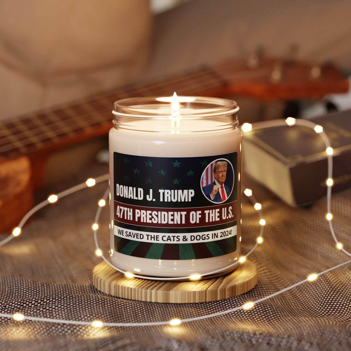 Donald J. Trump 47th President Scented Soy Candle, 9oz