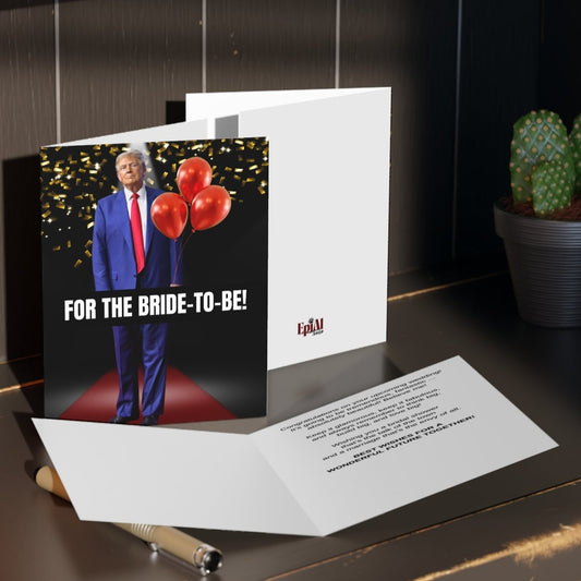 Donald Trump Bridal Shower Greeting Cards (8, 16, and 24 pcs)