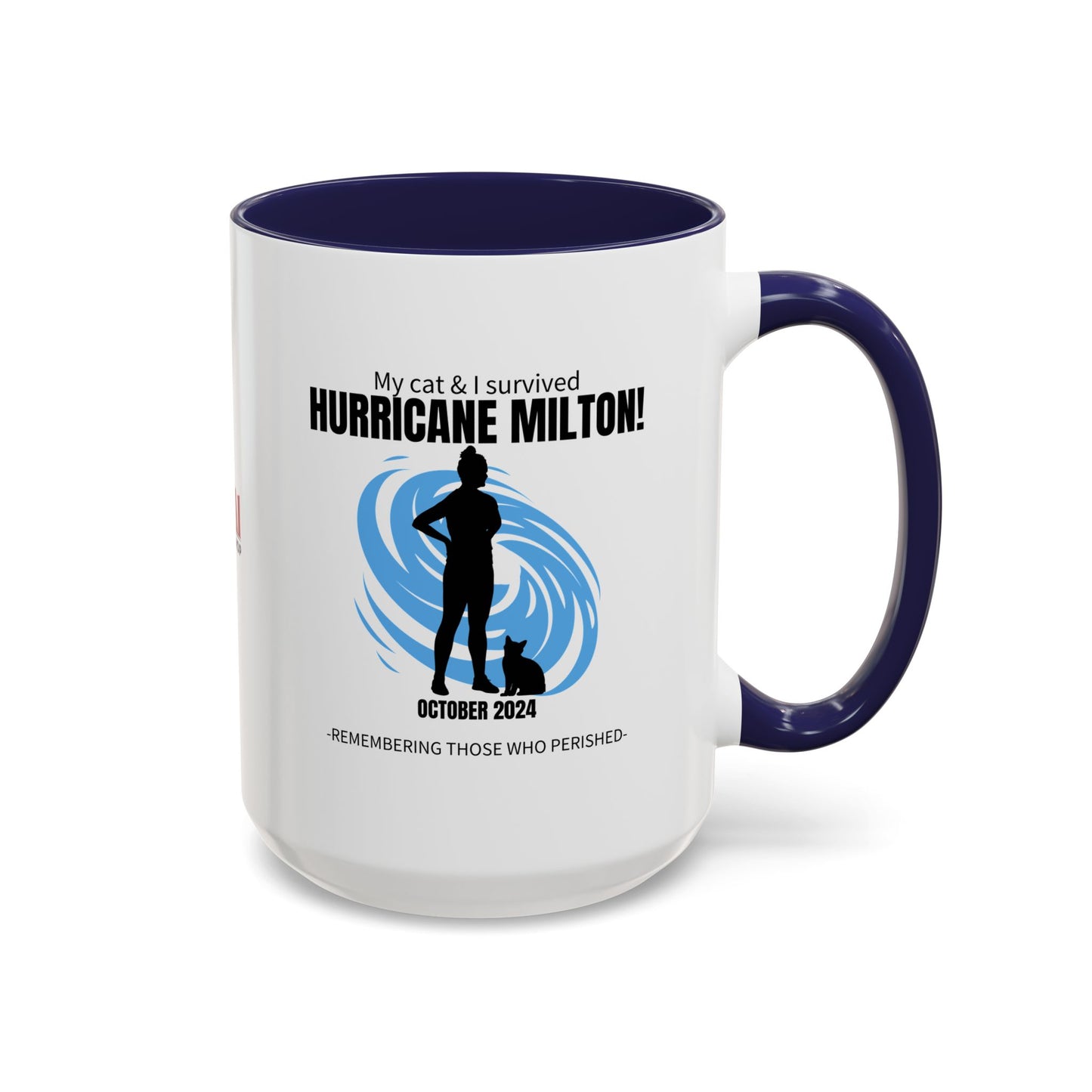 Hurricane Milton Survivor Accent Coffee Mug (11, 15oz)