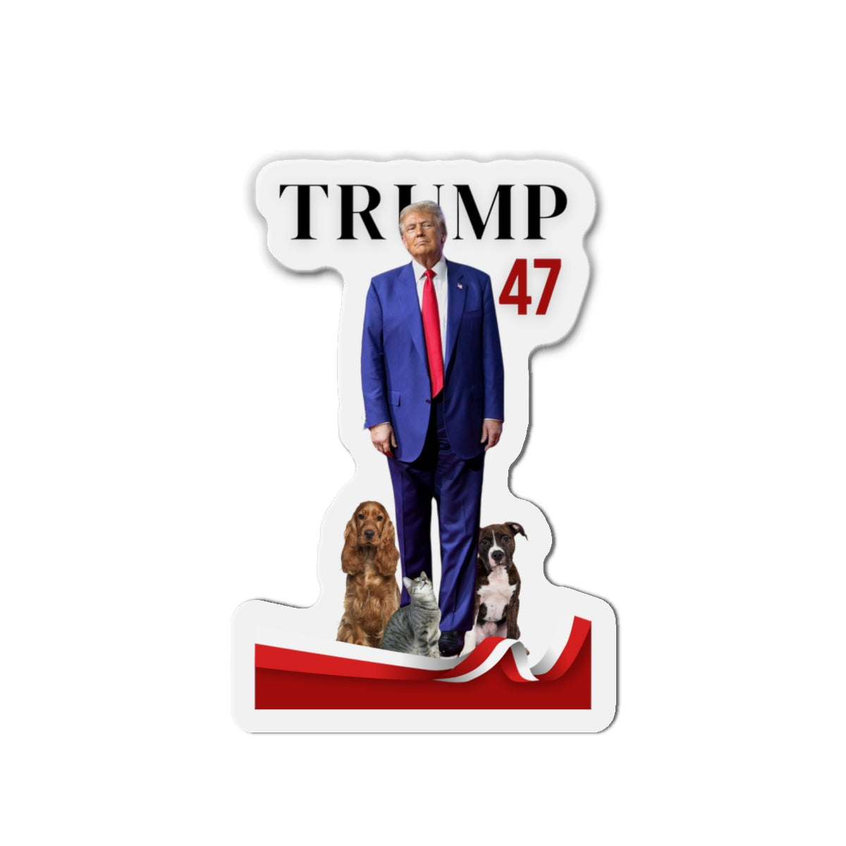 Trump, Dogs, and Cats Die-Cut Magnets