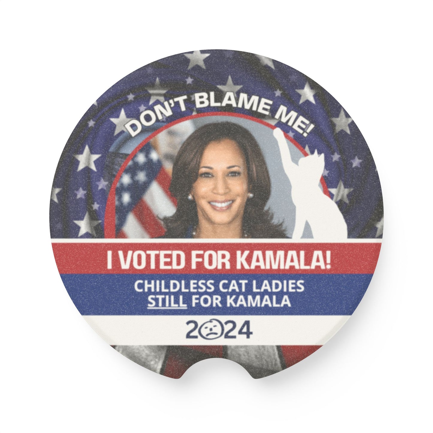 Don't Blame Me - Voted for Kamala Soapstone Car Coaster