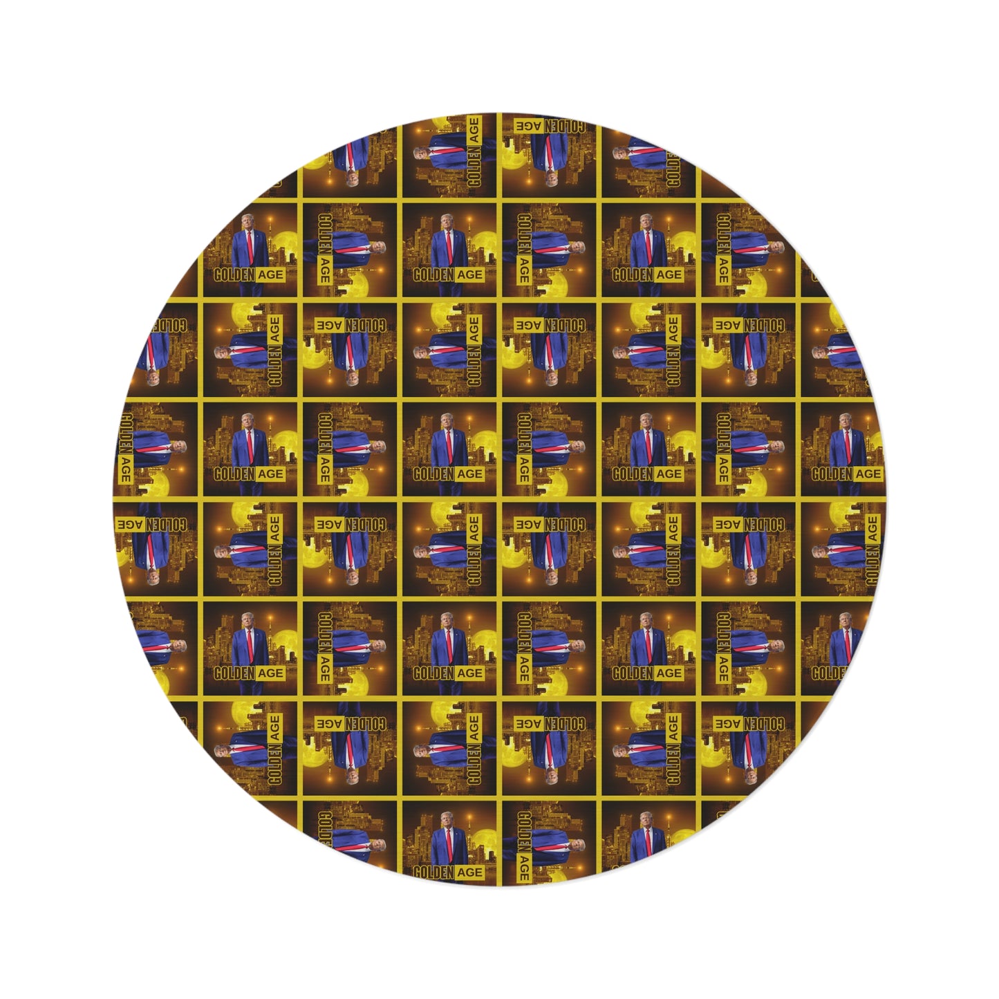 Trump Golden Age Round Rug