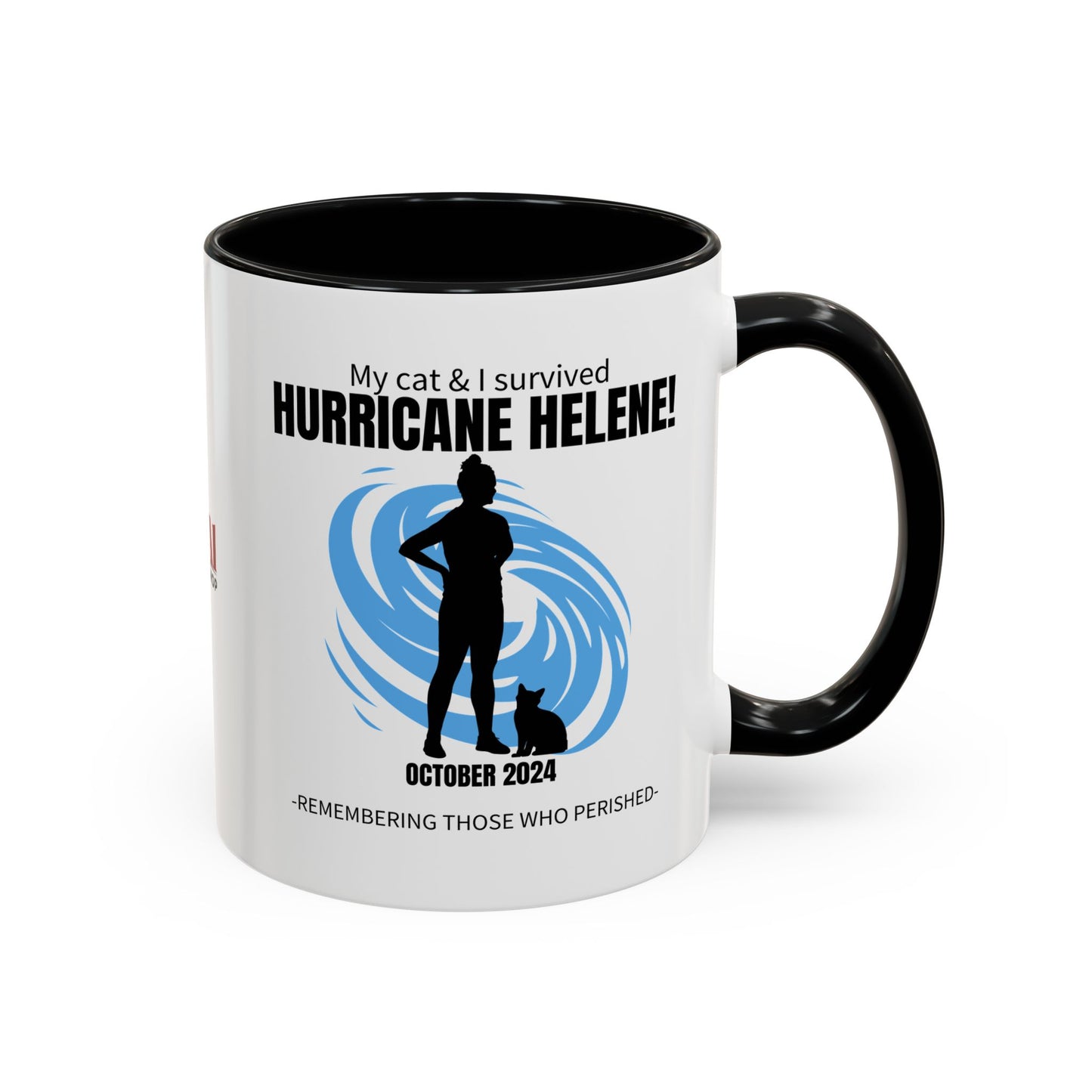 Hurricane Helene Survivor Accent Coffee Mug (11, 15oz)