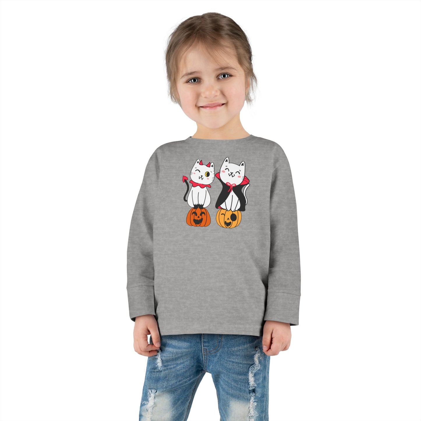 Vampire Kitties Toddler Long Sleeve Tee - Kids clothes - Epileptic Al’s Shop