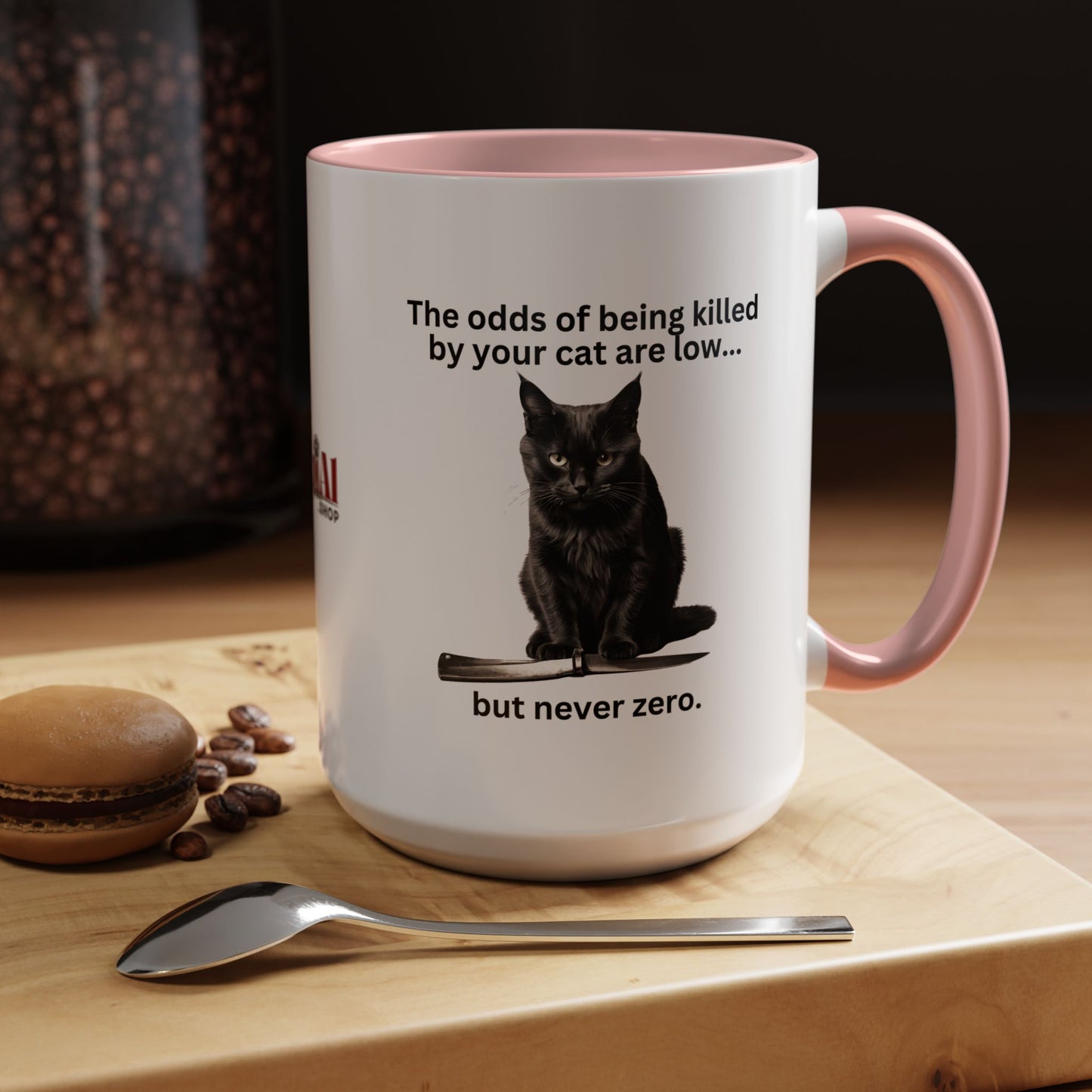 Killer Cat Odds Accent Coffee Mug (11, 15oz)