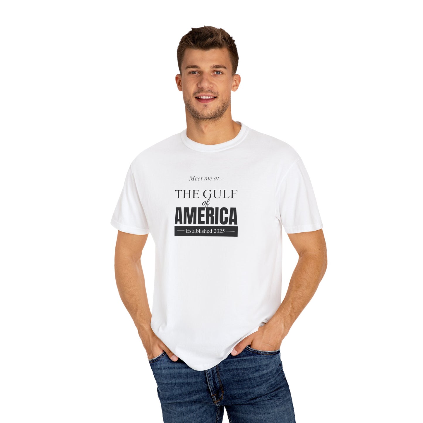 Gulf of America Unisex Garment-Dyed T-Shirt - Casual Summer Style