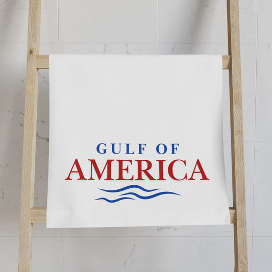 Gulf of America Hand Towel - Coastal Home Decor for Beach Lovers