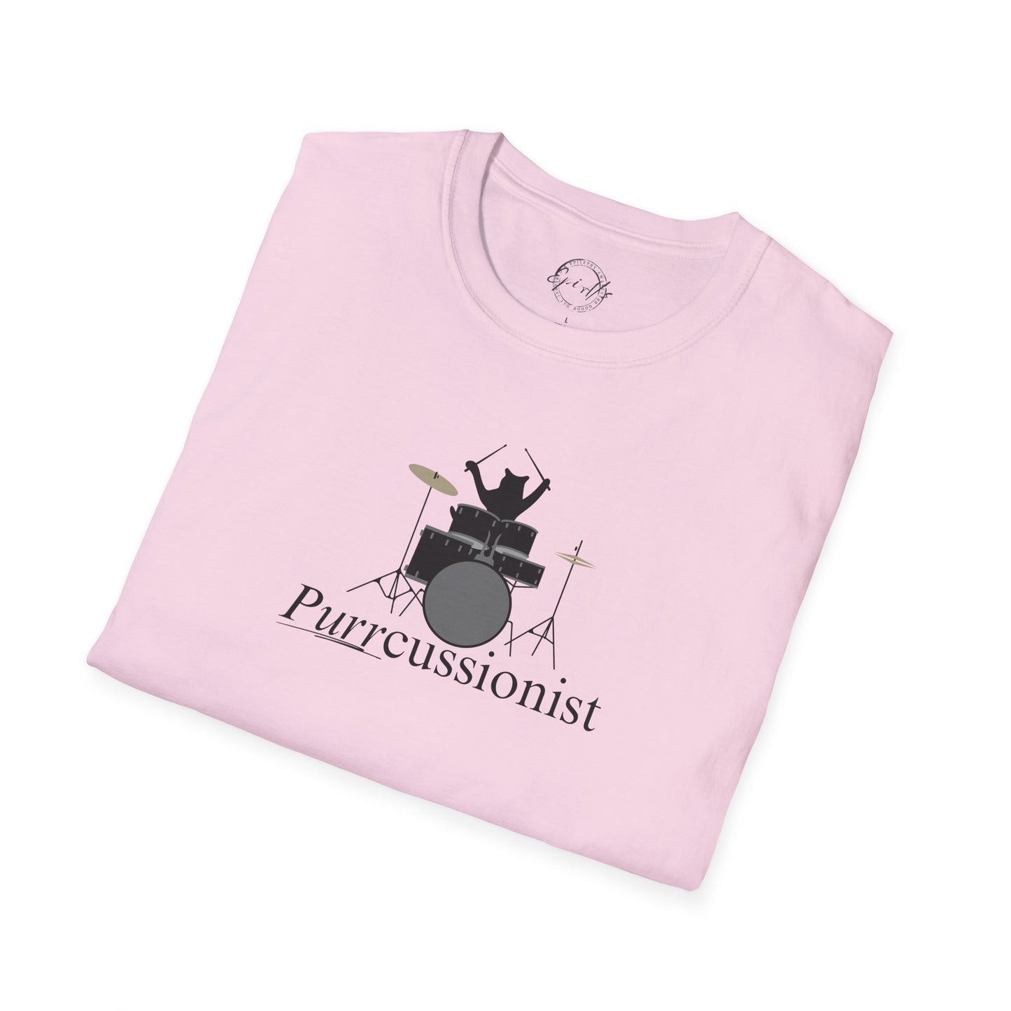 Purrcussionist Unisex Softstyle T-Shirt