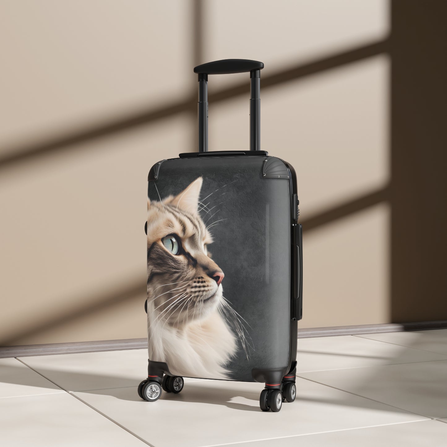 Cat Lover's Suitcase - Stylish Pet-Themed Luggage for Travel