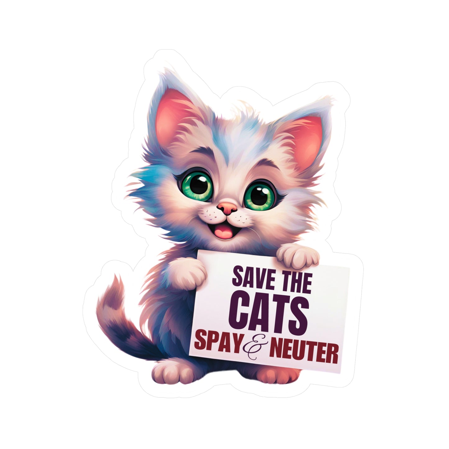 Save the Cats Kiss-Cut Vinyl Decals