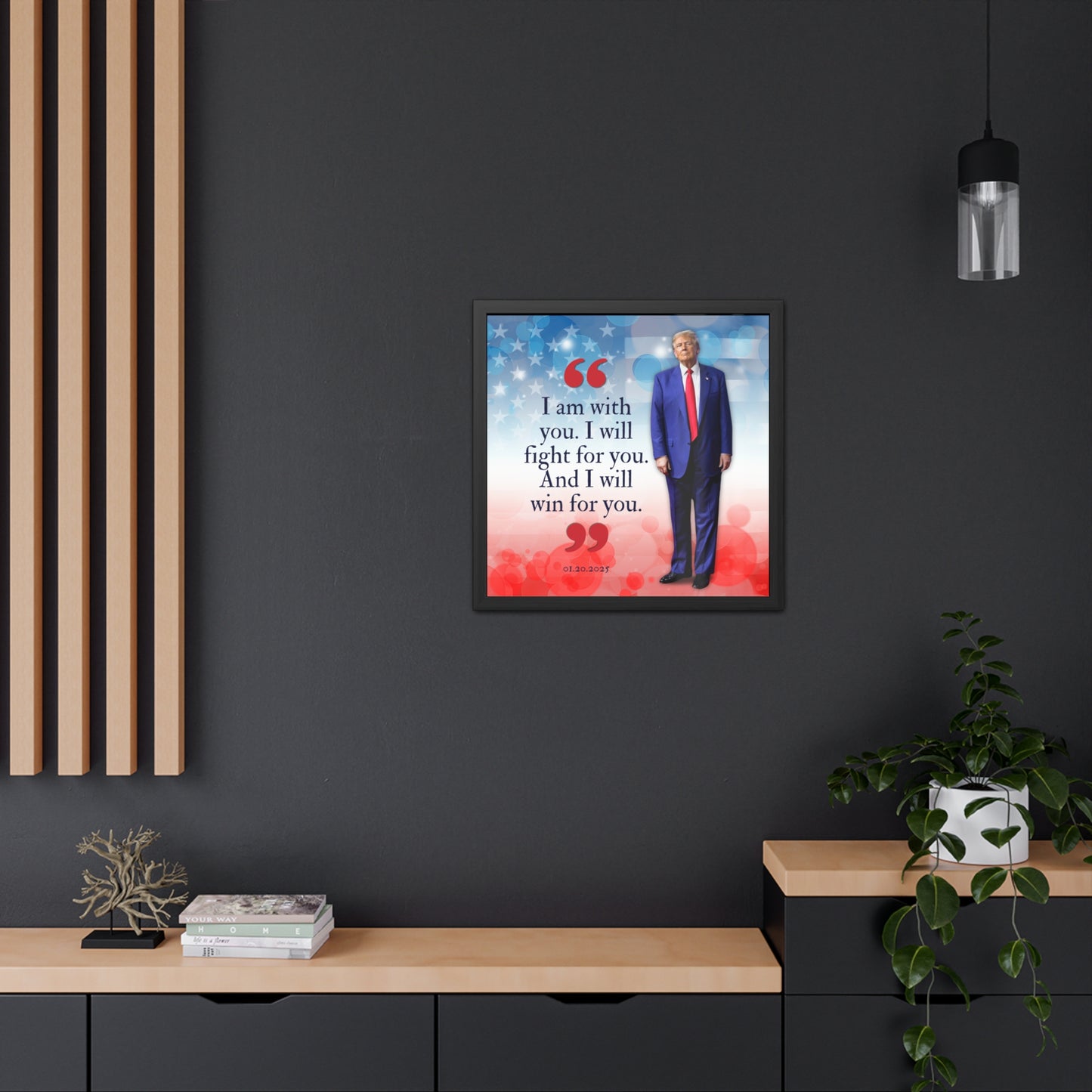 Trump I Am With You Framed Posters