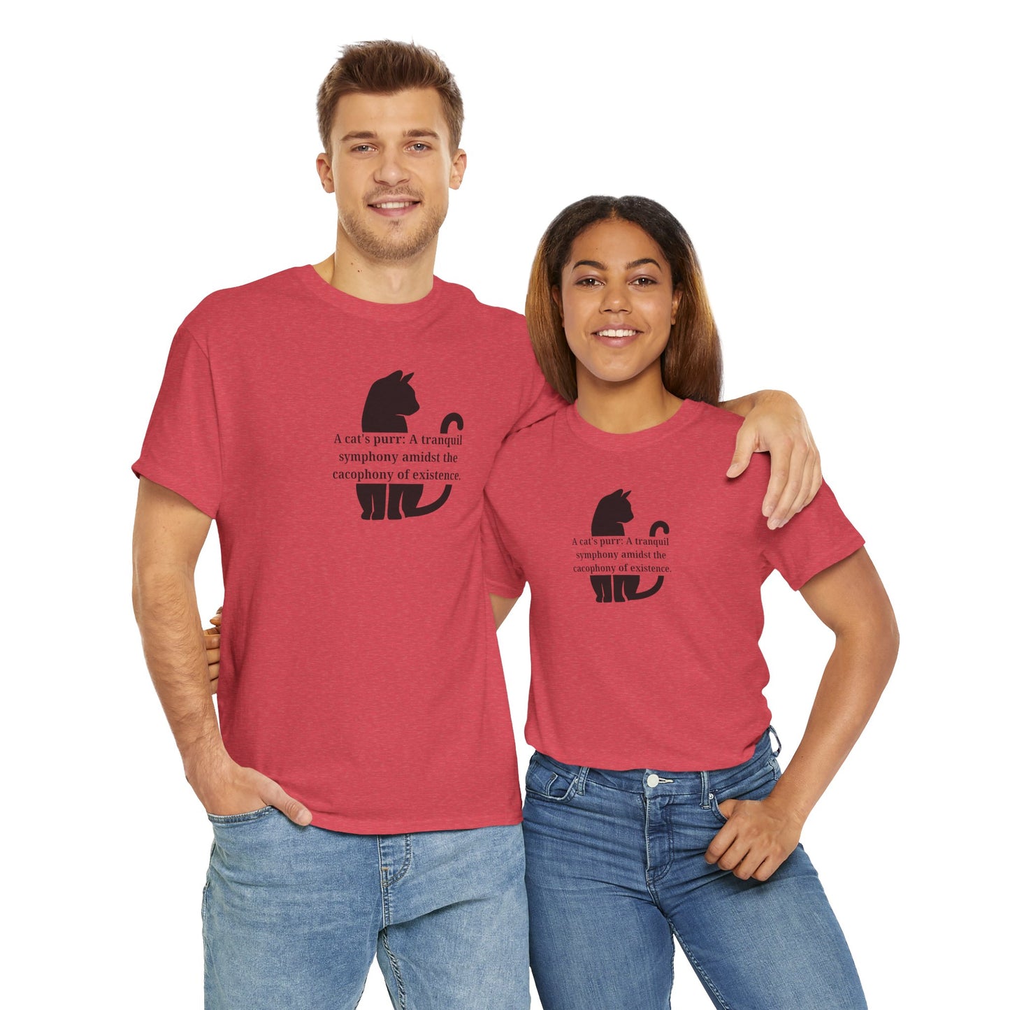 Purr Prose: Cacophony of Life Unisex Heavy Cotton Tee