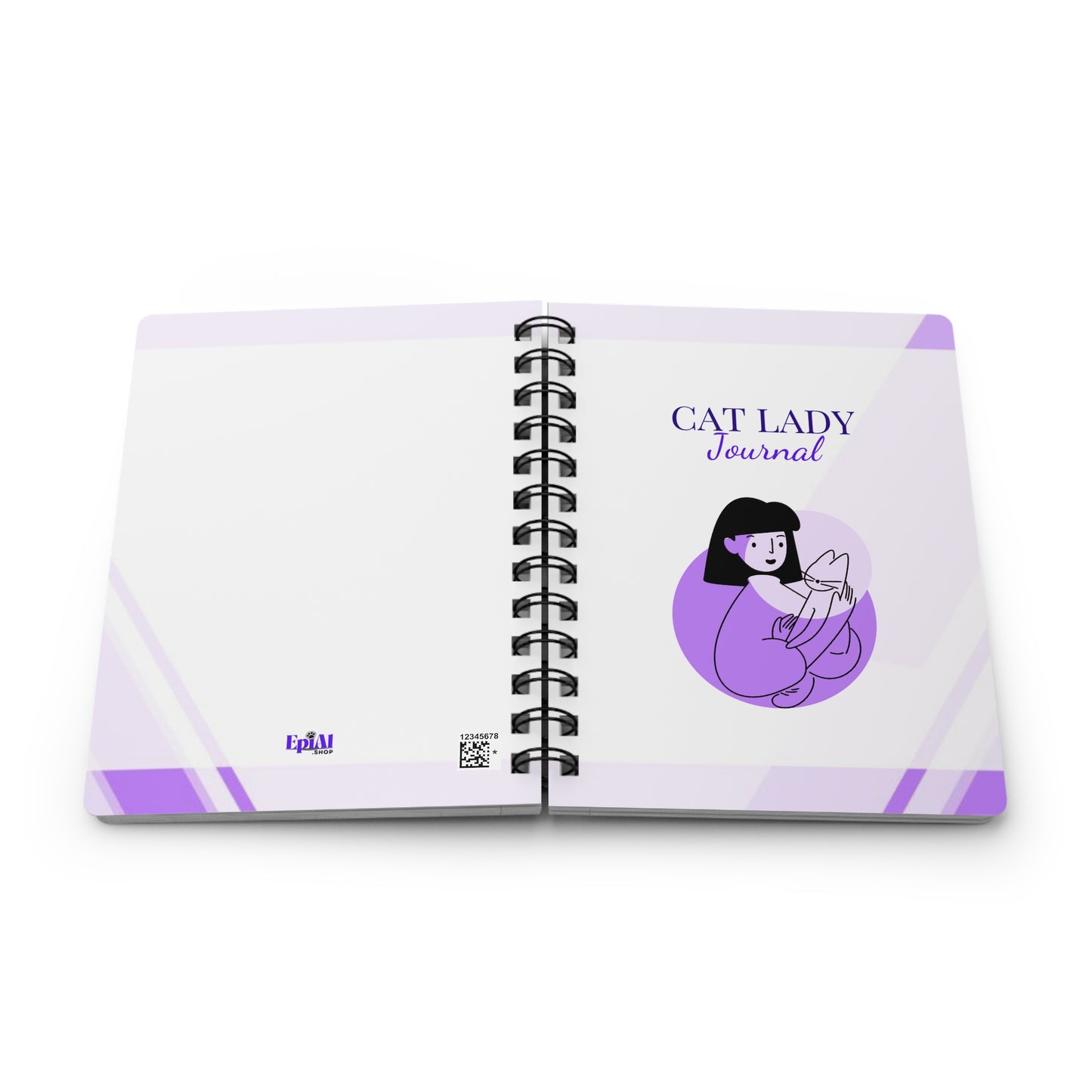 Cat Lady Spiral Bound Journal