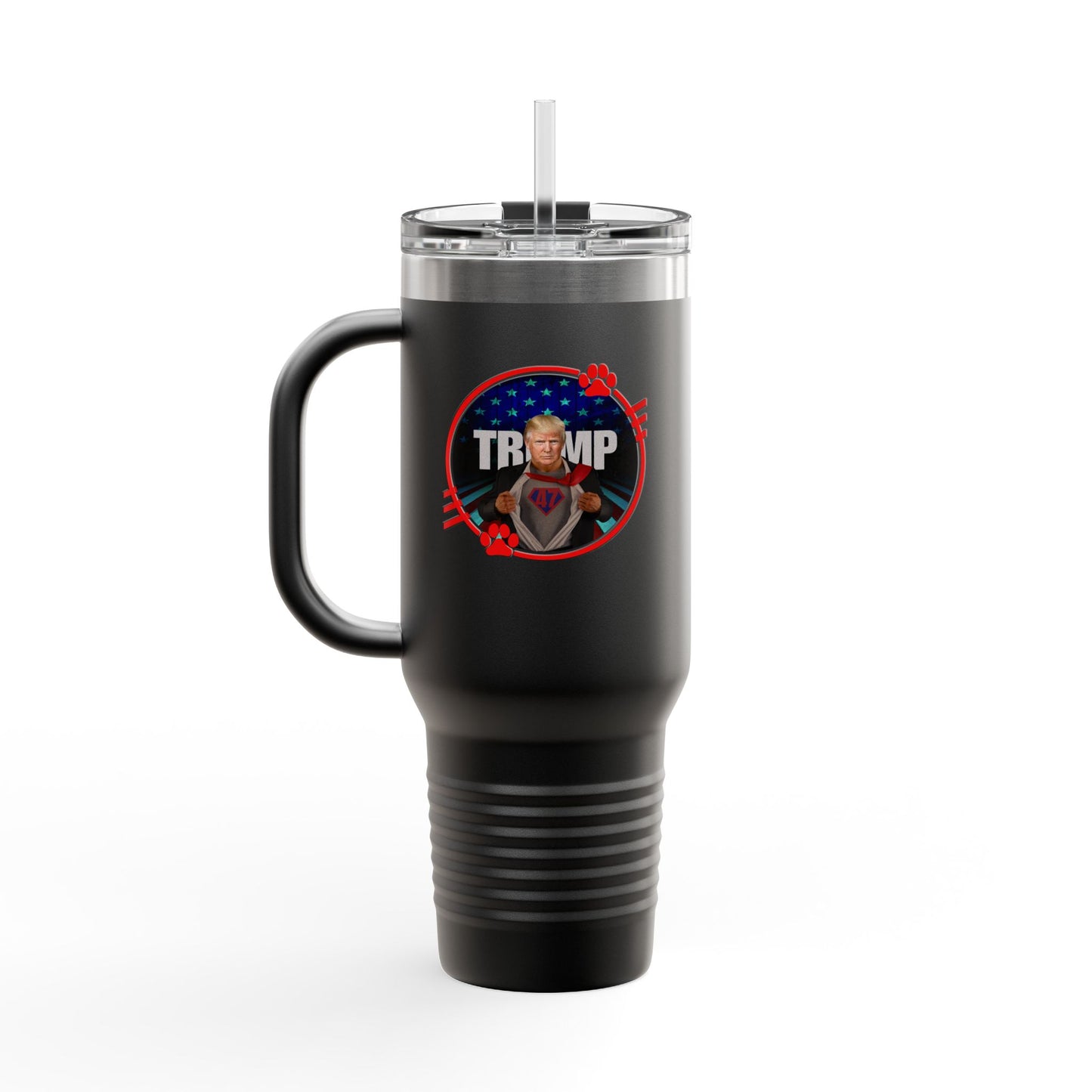 Patriotic Insulated Travel Mug - 40oz with Funny Trump Design