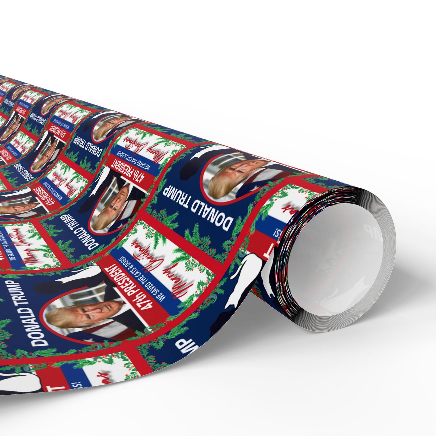 Donald Trump 47th President Christmas Wrapping Papers