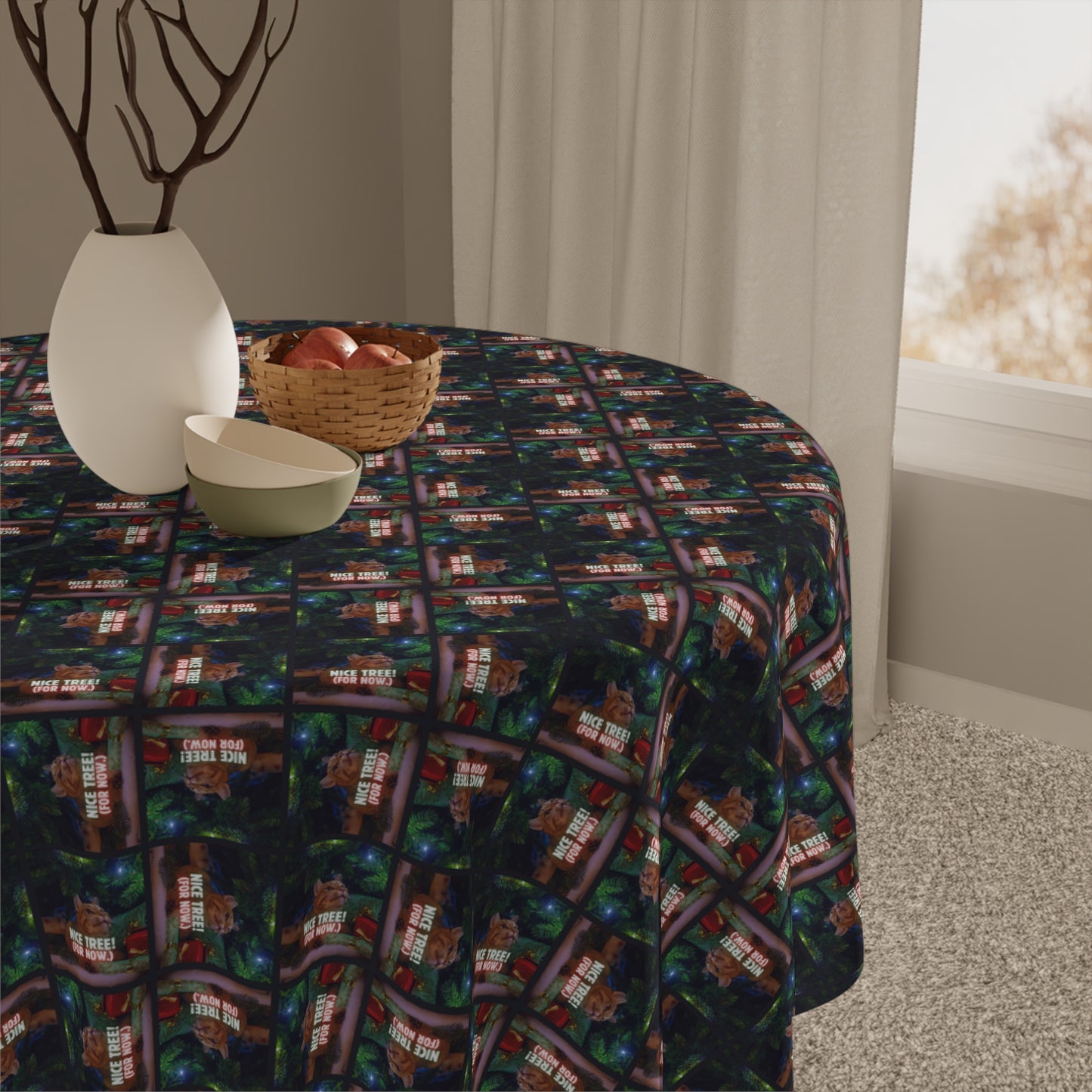 Nice Tree Christmas Tablecloth