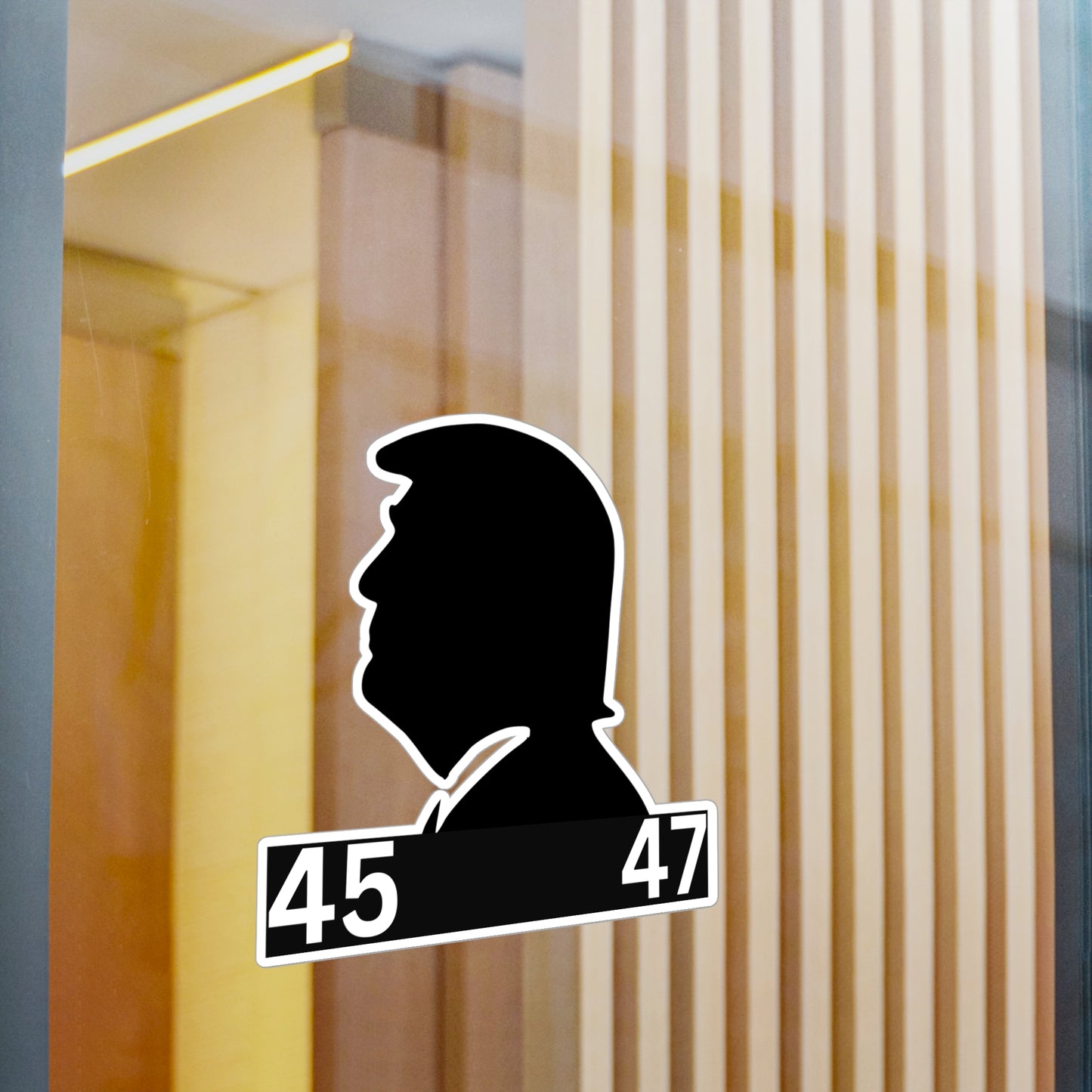 Trump 45 47 Silhouette Sticker for Home Decor