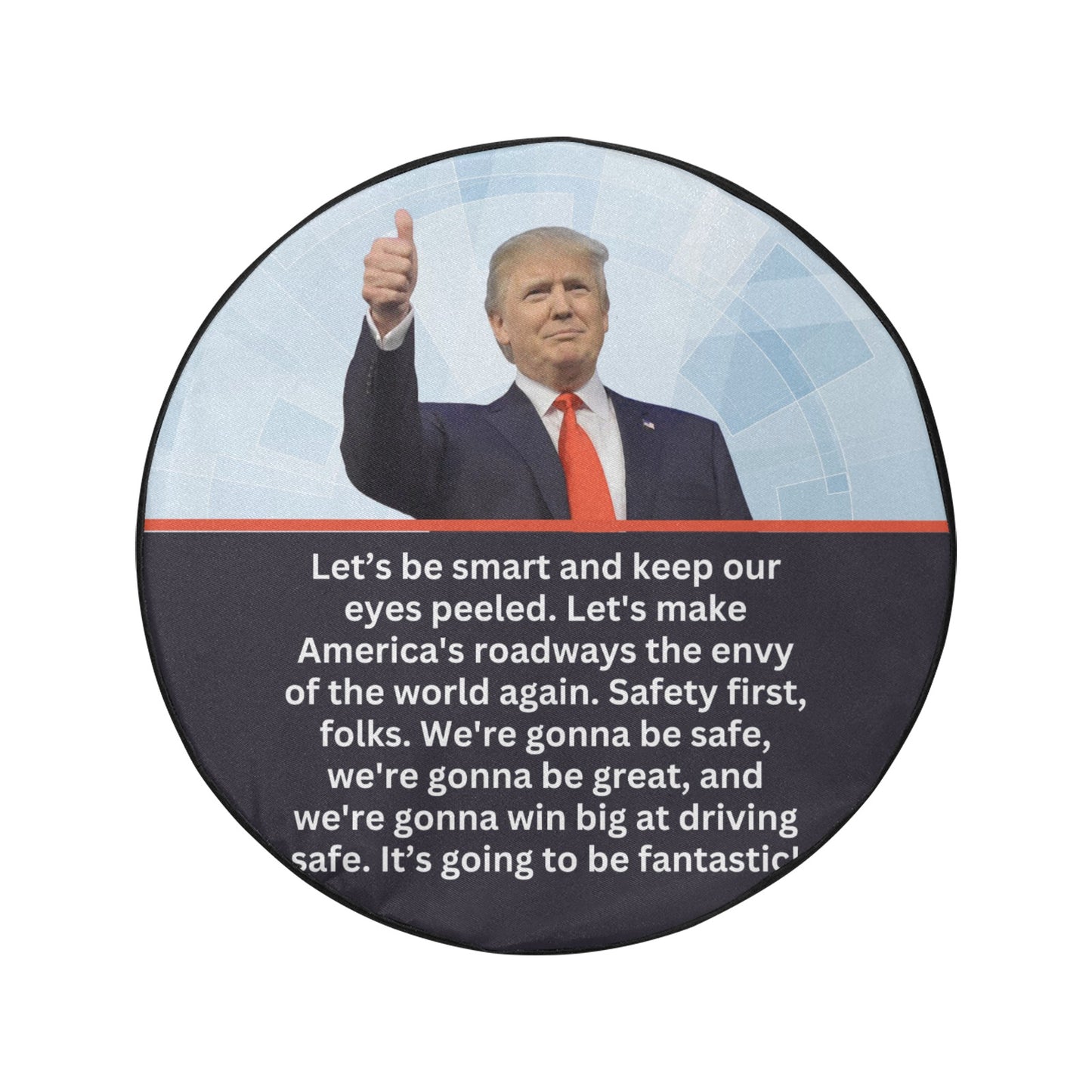 Trump Safe Spare Tire Cover(Large)(17")