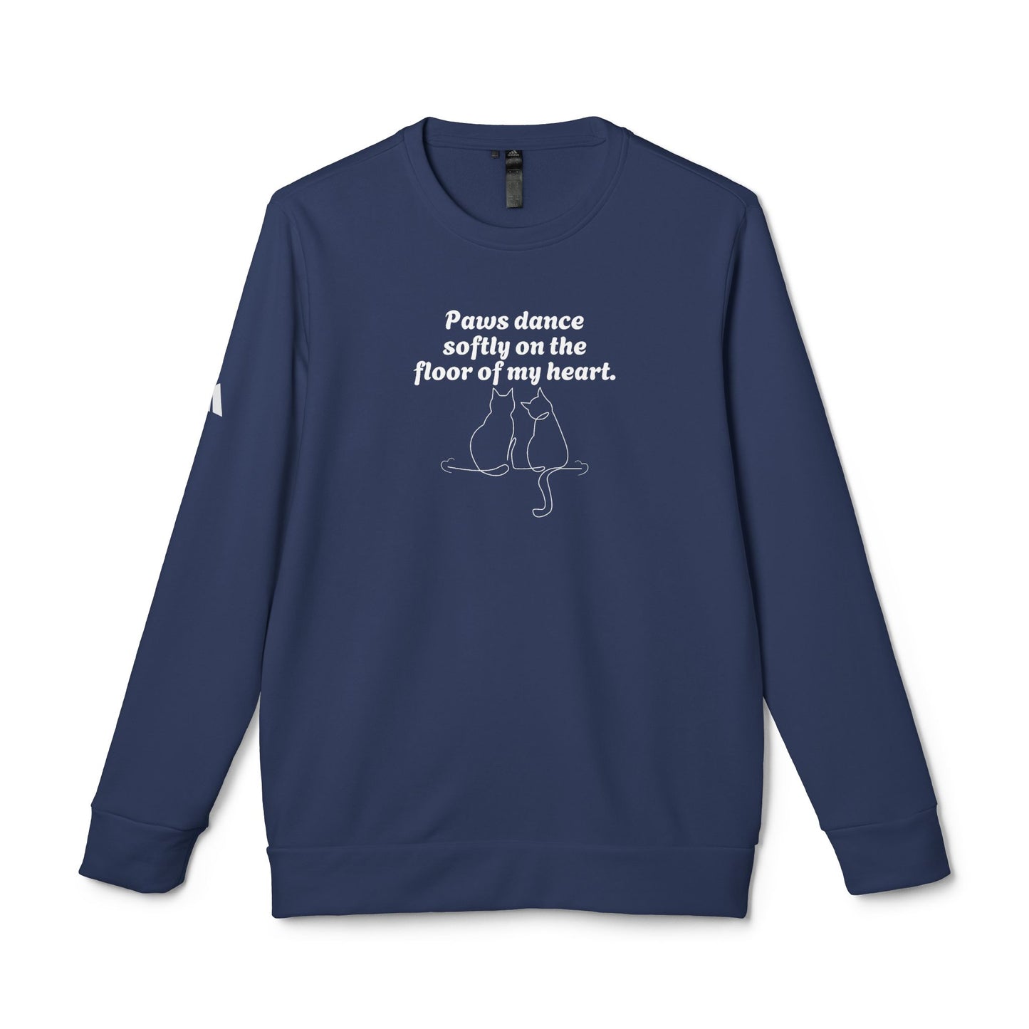 Customized Paws Dance Softly adidas Unisex Fleece Crewneck Sweatshirt