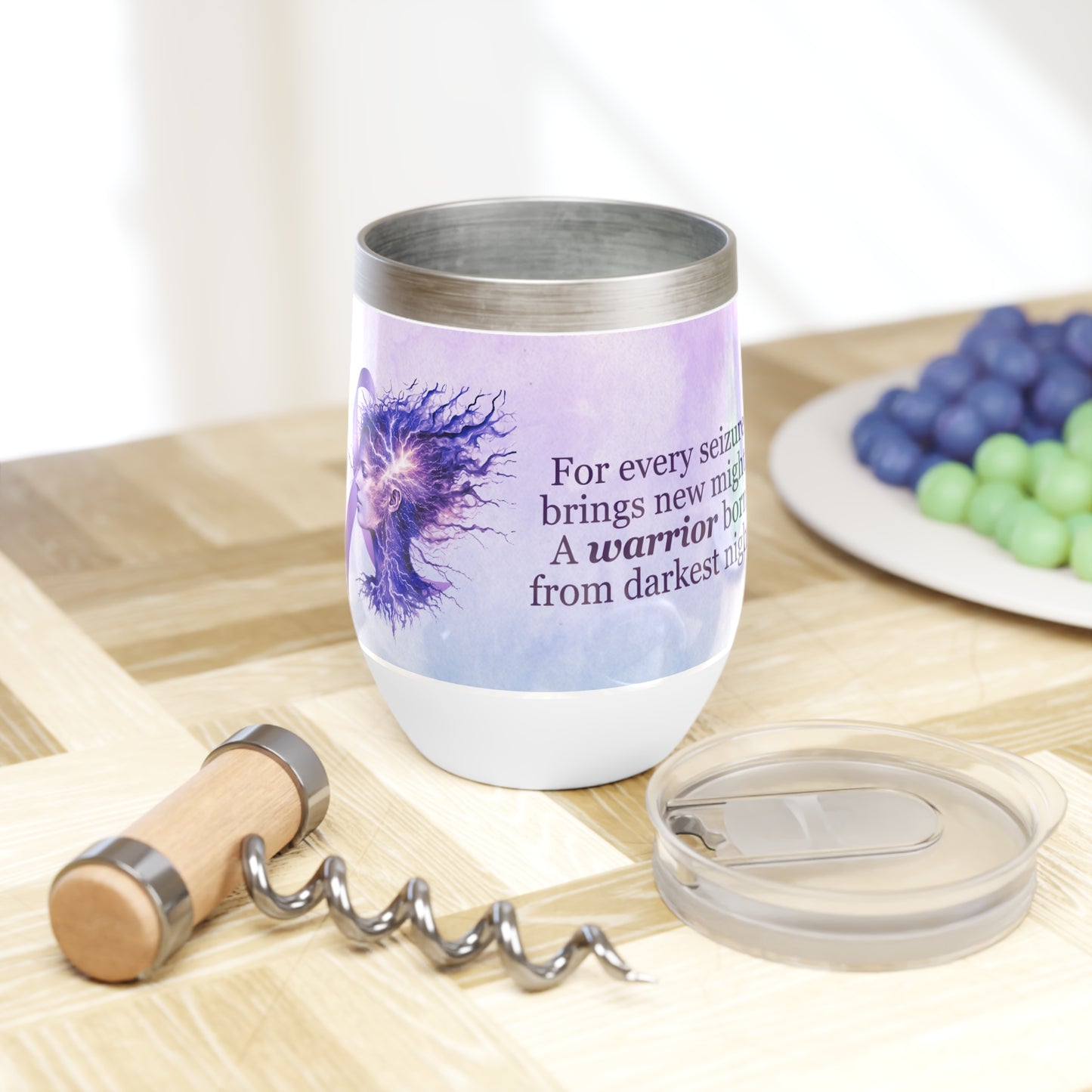 A Warrior is Born Chill Wine Tumbler