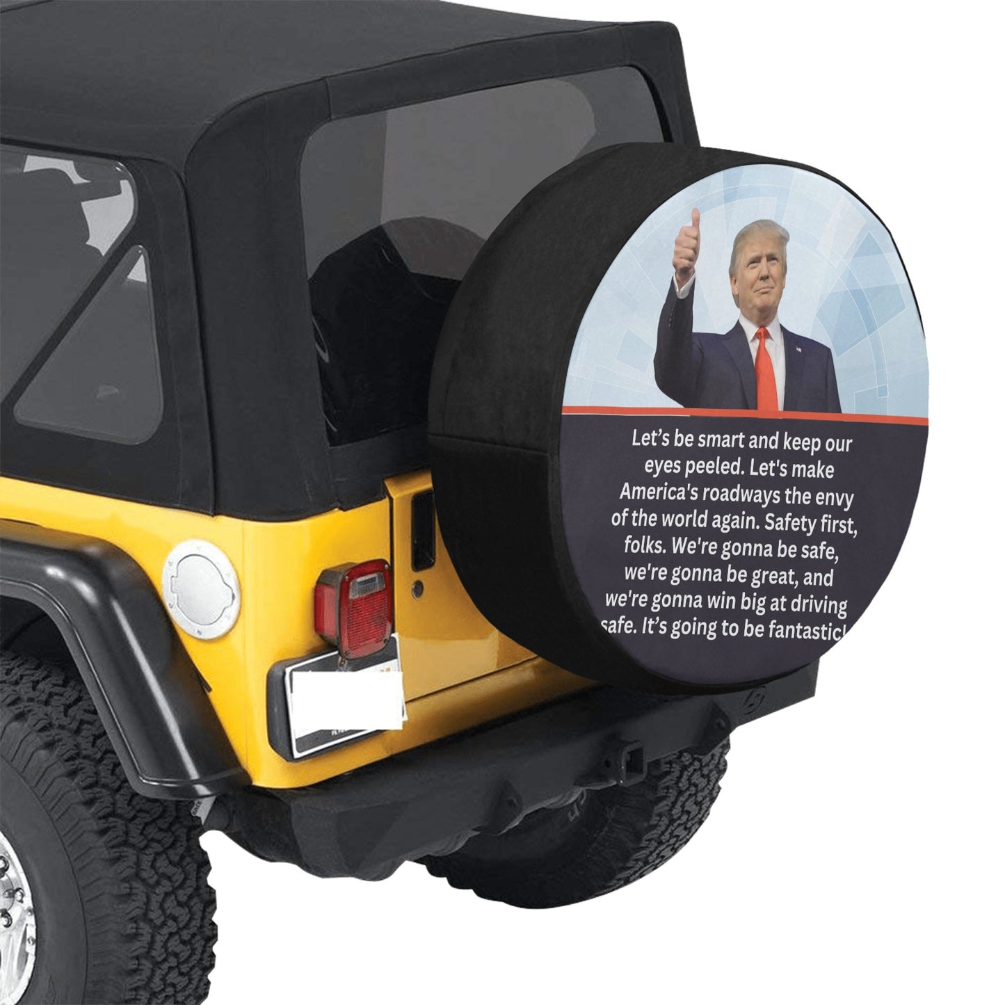 Trump Safe Spare Tire Cover(Large)(17")