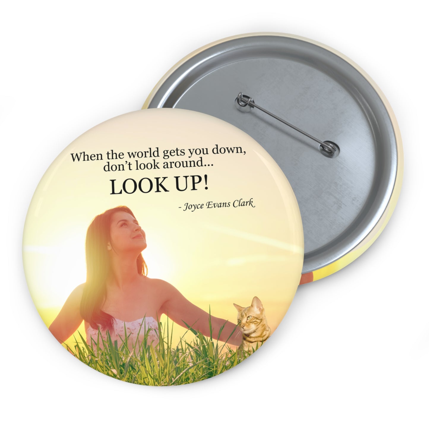 Don't Look Around - Look Up Pin Buttons