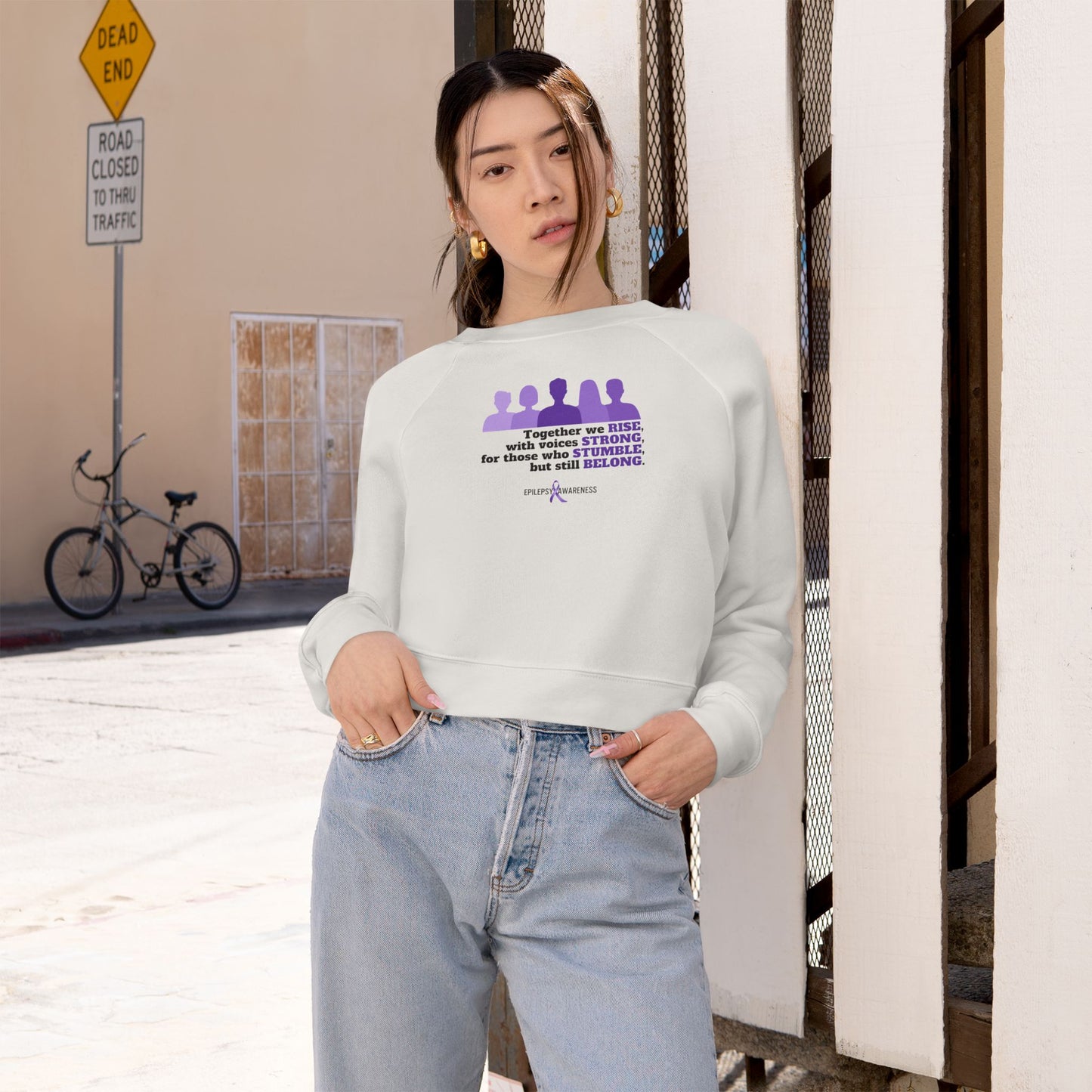 Together We Stand Women's Cropped Fleece Pullover