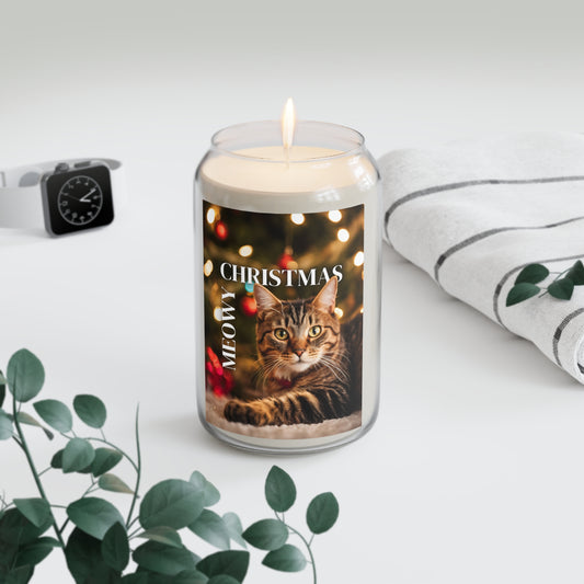 Tabby Meowy Christmas Scented Candle, 13.75oz