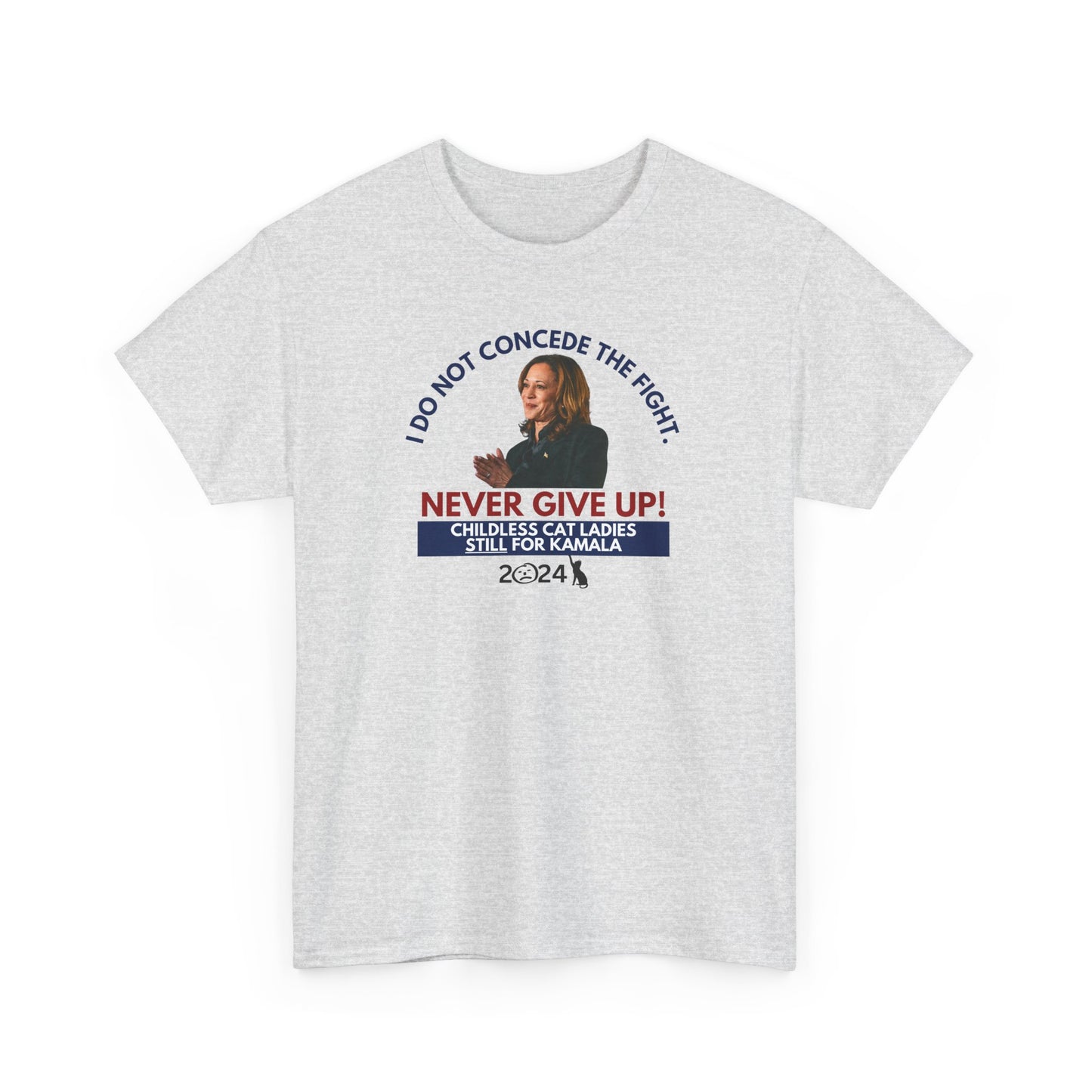 Never Give Up - Kamala Unisex Heavy Cotton Tee