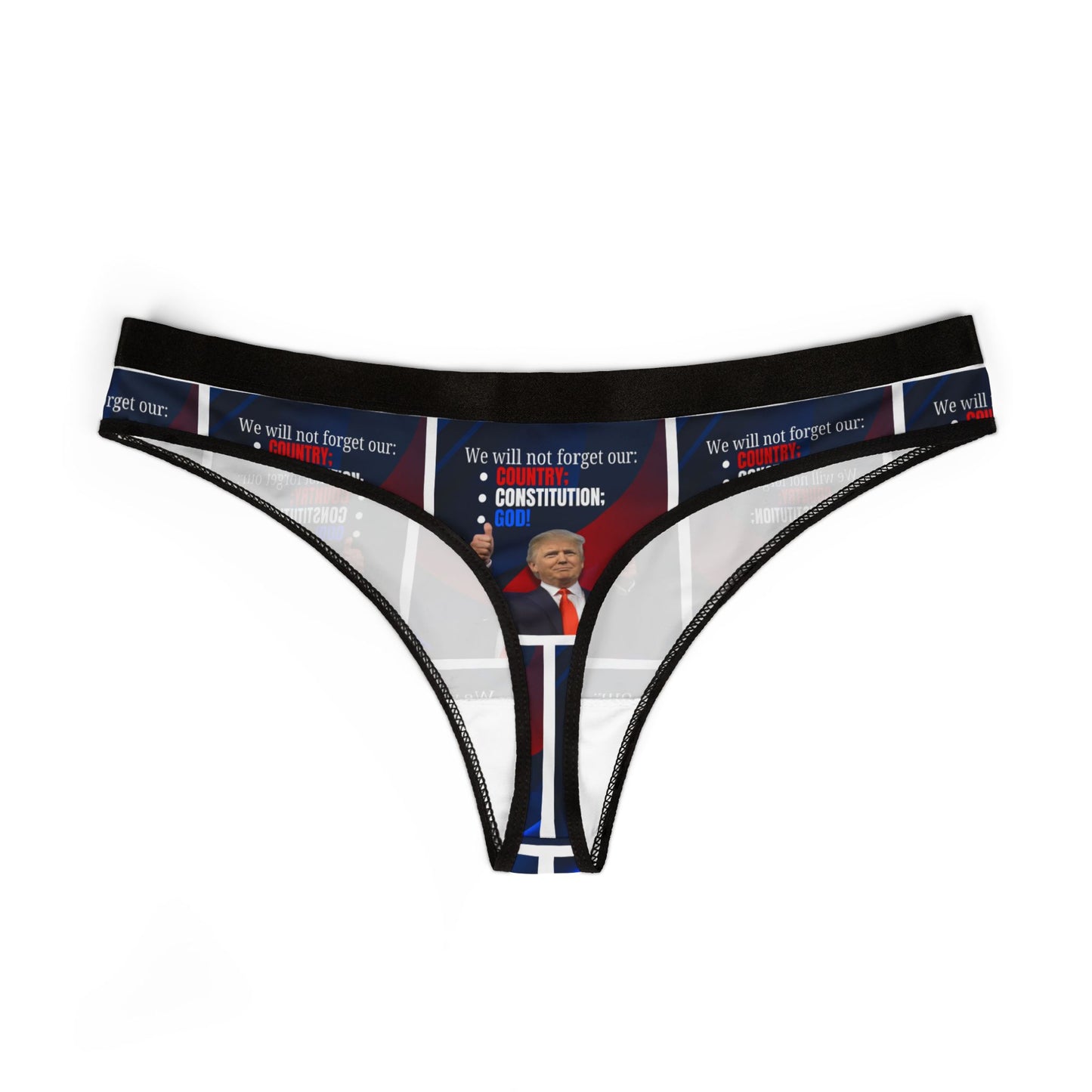 Trump Country Constitution God Women's Thongs