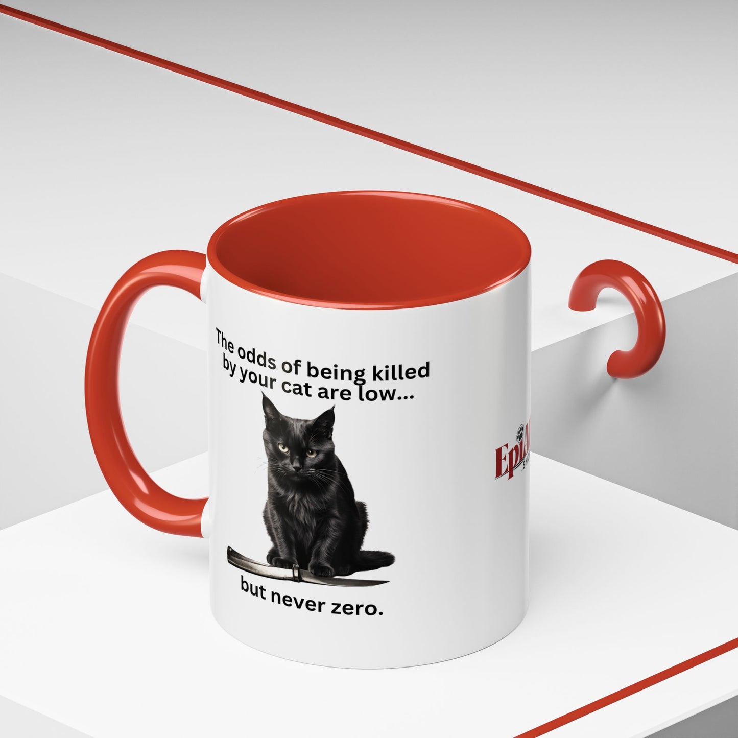 Killer Cat Odds Accent Coffee Mug (11, 15oz)