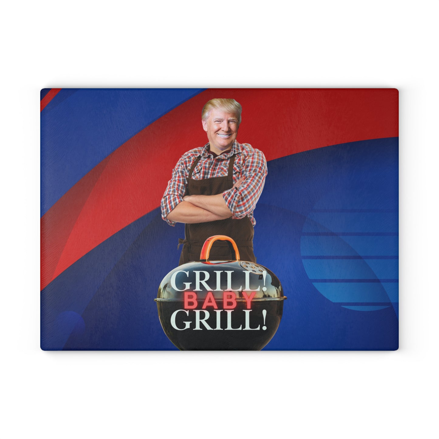 Trump Grill Baby Grill Glass Cutting Board