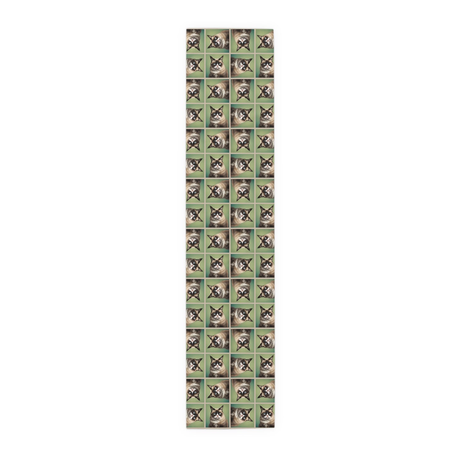 Whimsical Cat Print Table Runner - Perfect for Cat Lovers and Home Decor