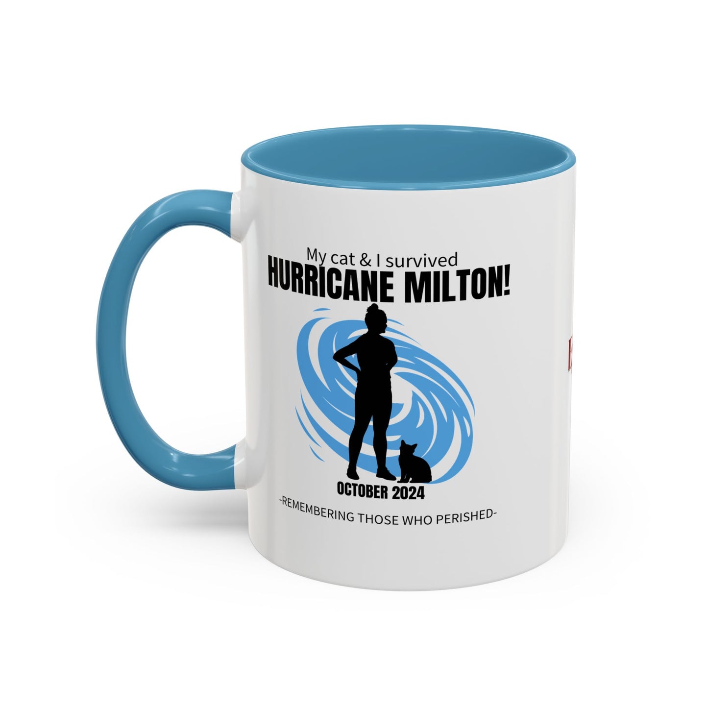 Hurricane Milton Survivor Accent Coffee Mug (11, 15oz)