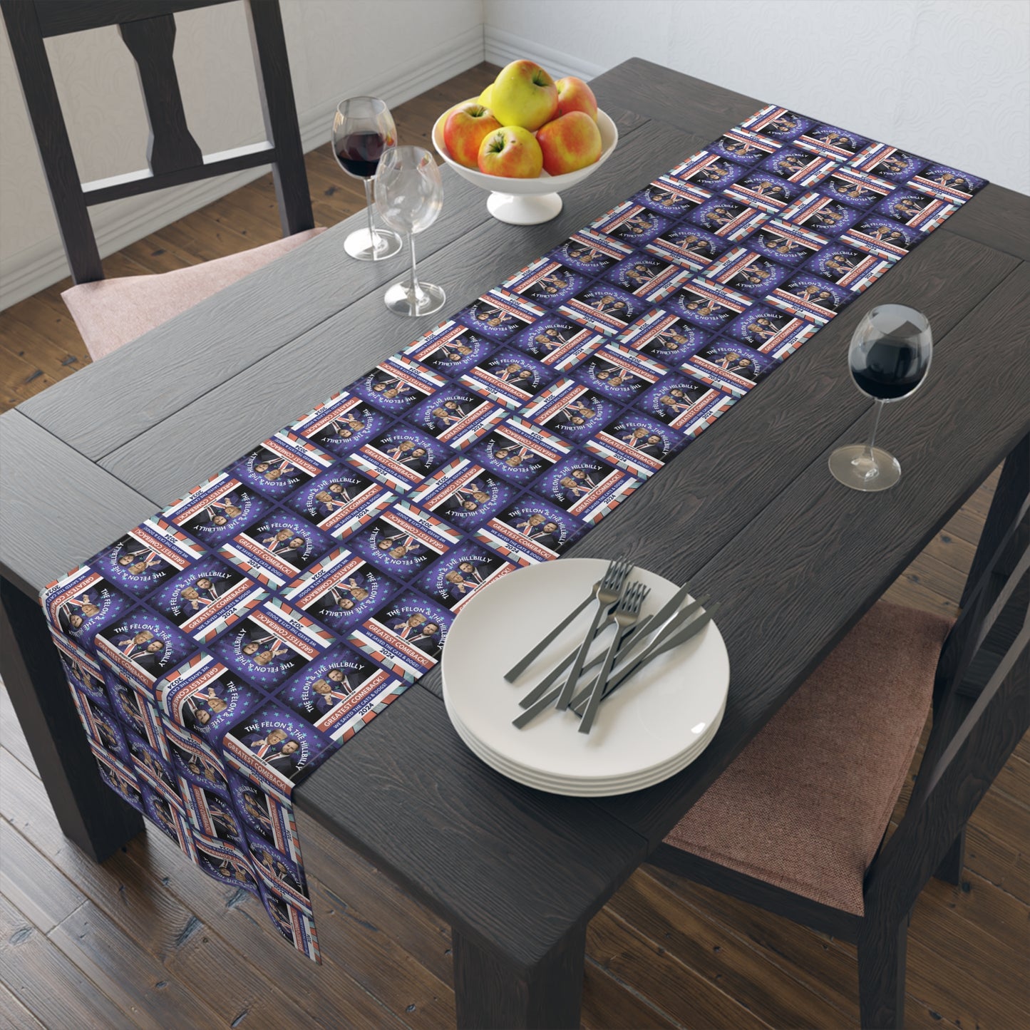 Felon & Hillbilly Greatest Comeback Table Runner (Cotton, Poly)